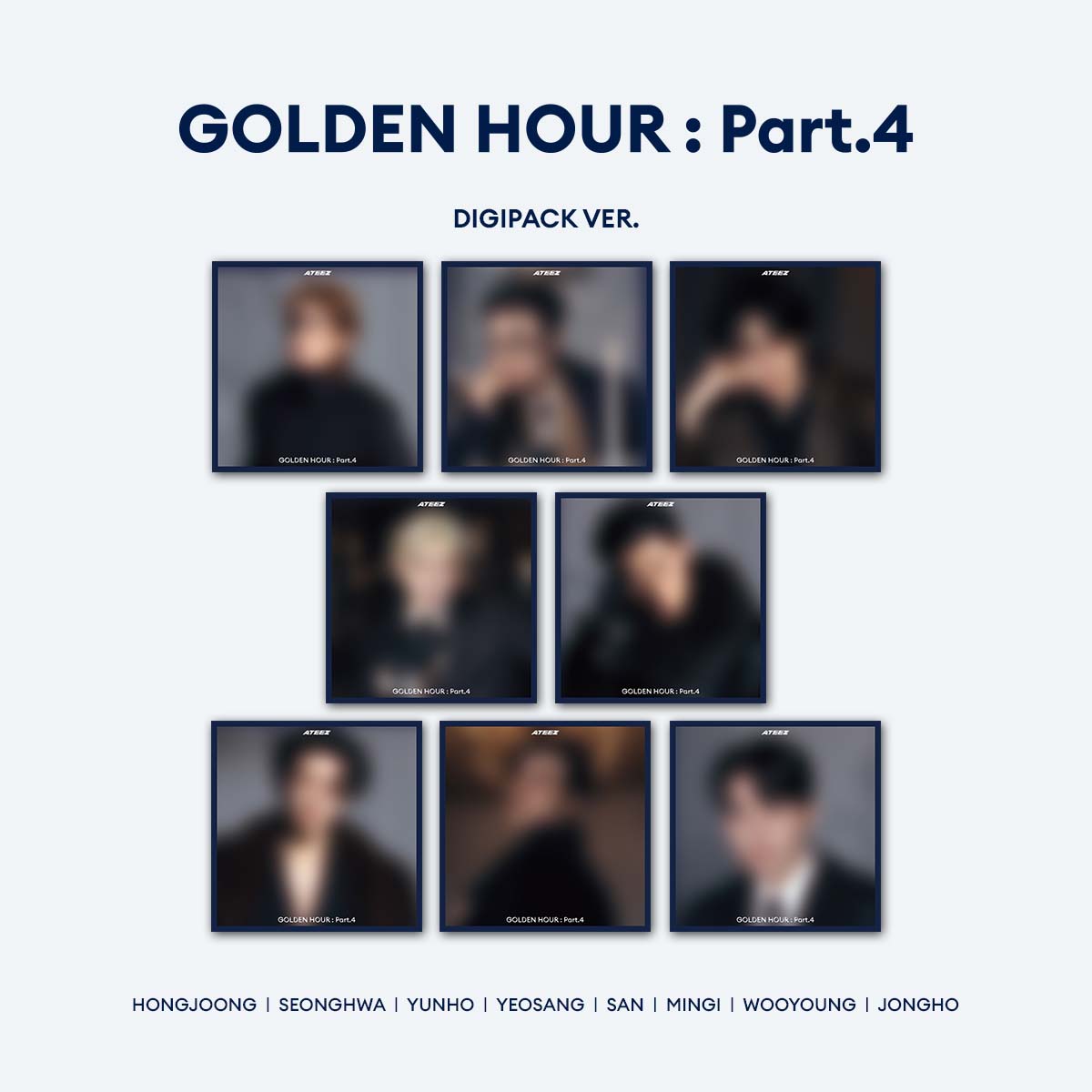 [Signed] ATEEZ - GOLDEN HOUR : Part.4 (Digipack)(Random)