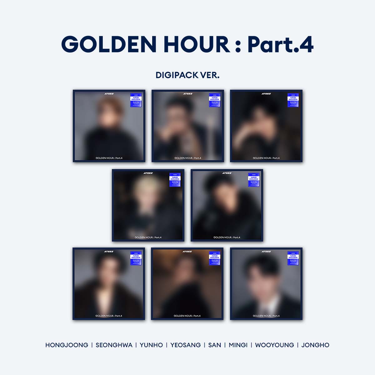 ATEEZ - GOLDEN HOUR : Part.4 (Digipack)  - hello82 Exclusive (Random)