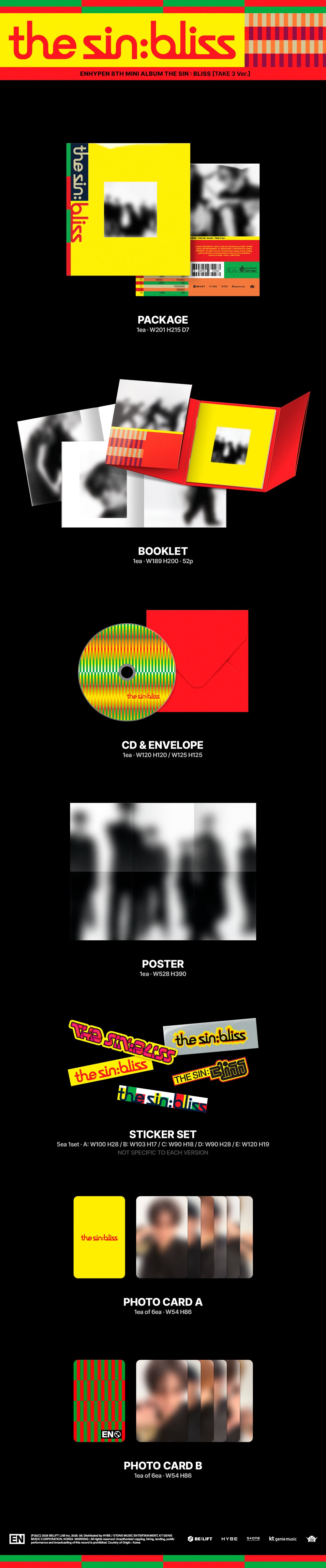 ENHYPEN - THE SIN : BLISS (hello82 Exclusive) – hello82.shop