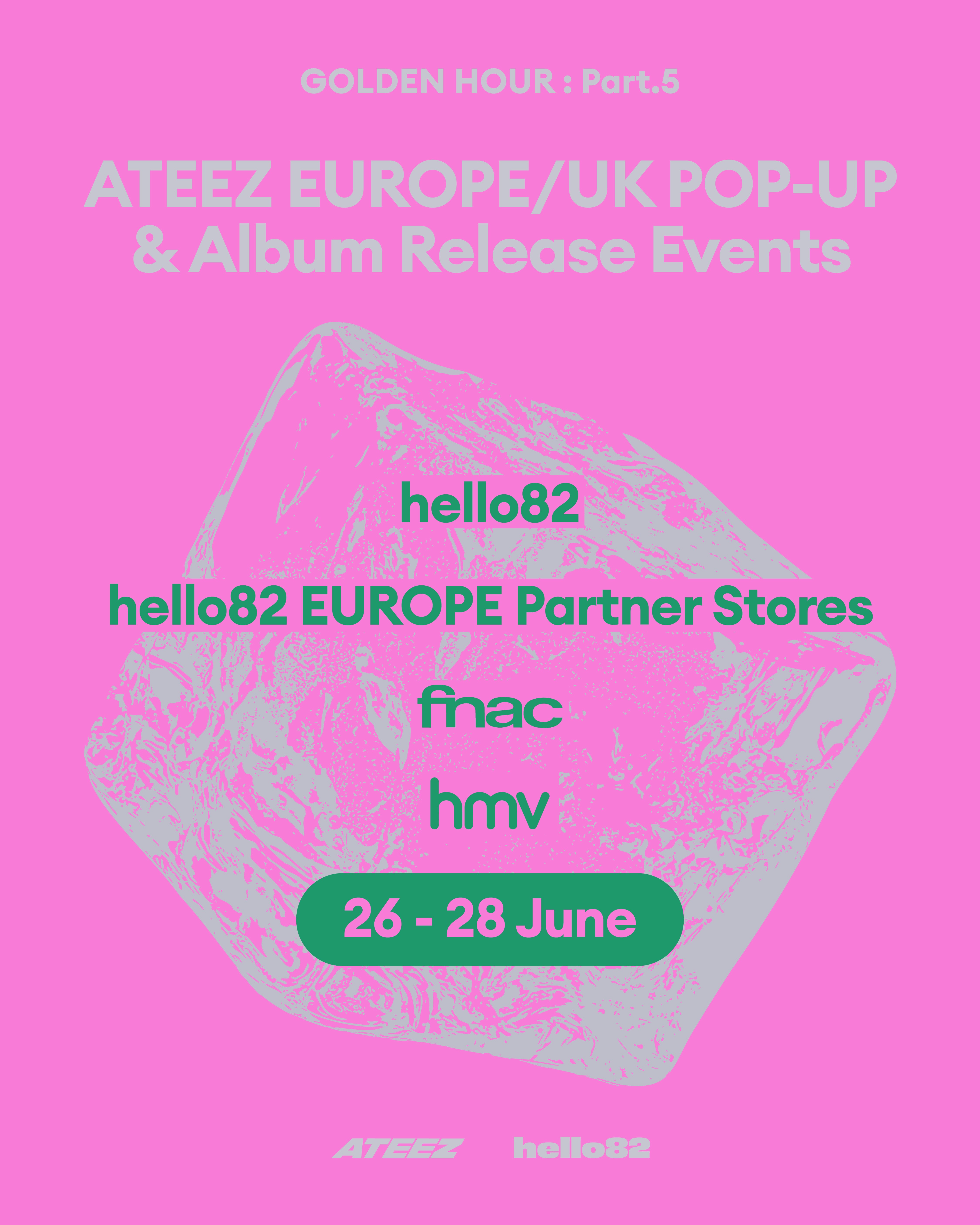K-POP・アジア ateez outlaw will golden hour UK HMV set ATEEZ - GOLDEN HOUR : Part.5] EUROPE/UK POP-UP & Album Release