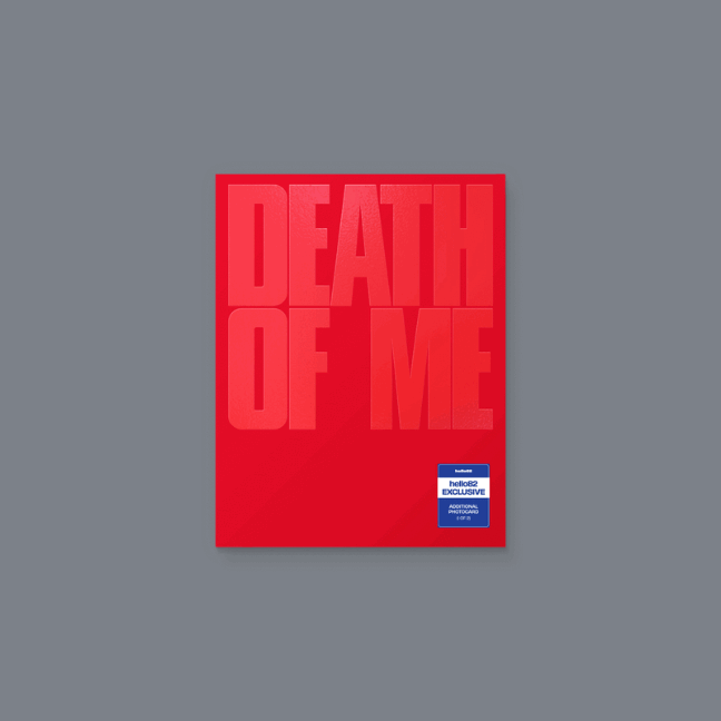 EVAN - DEATH OF ME (hello82 Exclusive) EXPLOSION Ver. in Red and NATURAL Ver. in Blue