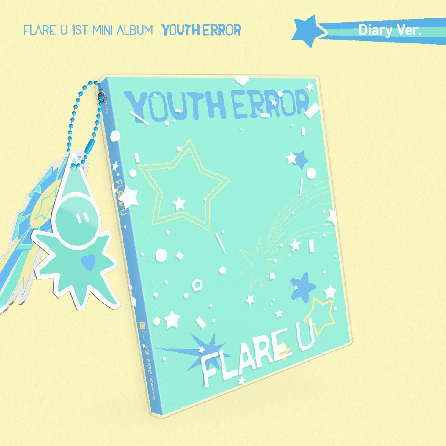 [Signed] FLARE U - 1st MINI ALBUM : YOUTH ERROR (Diary Ver.)