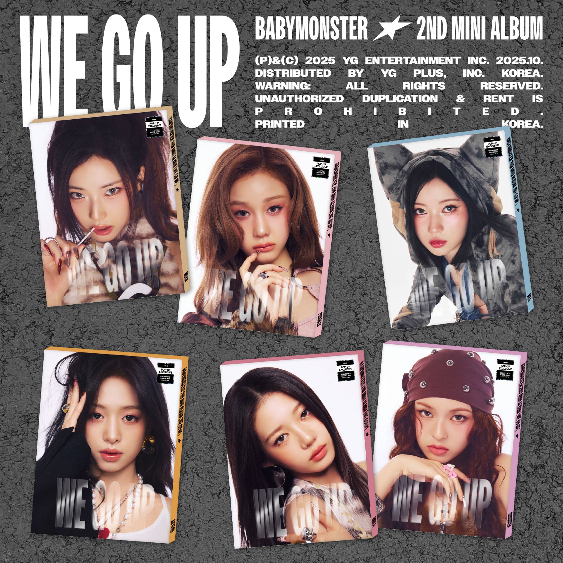 BABYMONSTER - WE GO UP (PATTERN Ver.) (Random) - POP-UP Exclusive