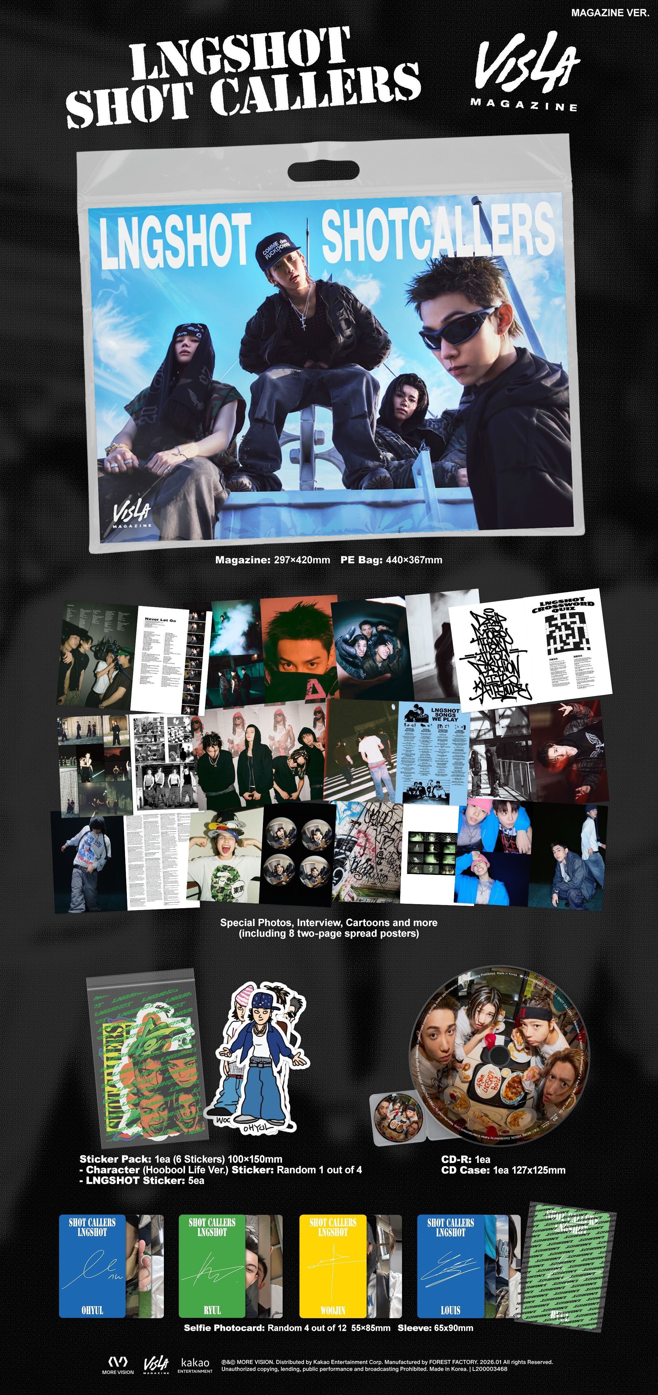 LNGSHOT - EP [SHOT CALLERS] (Magazine Ver.) – hello82.shop