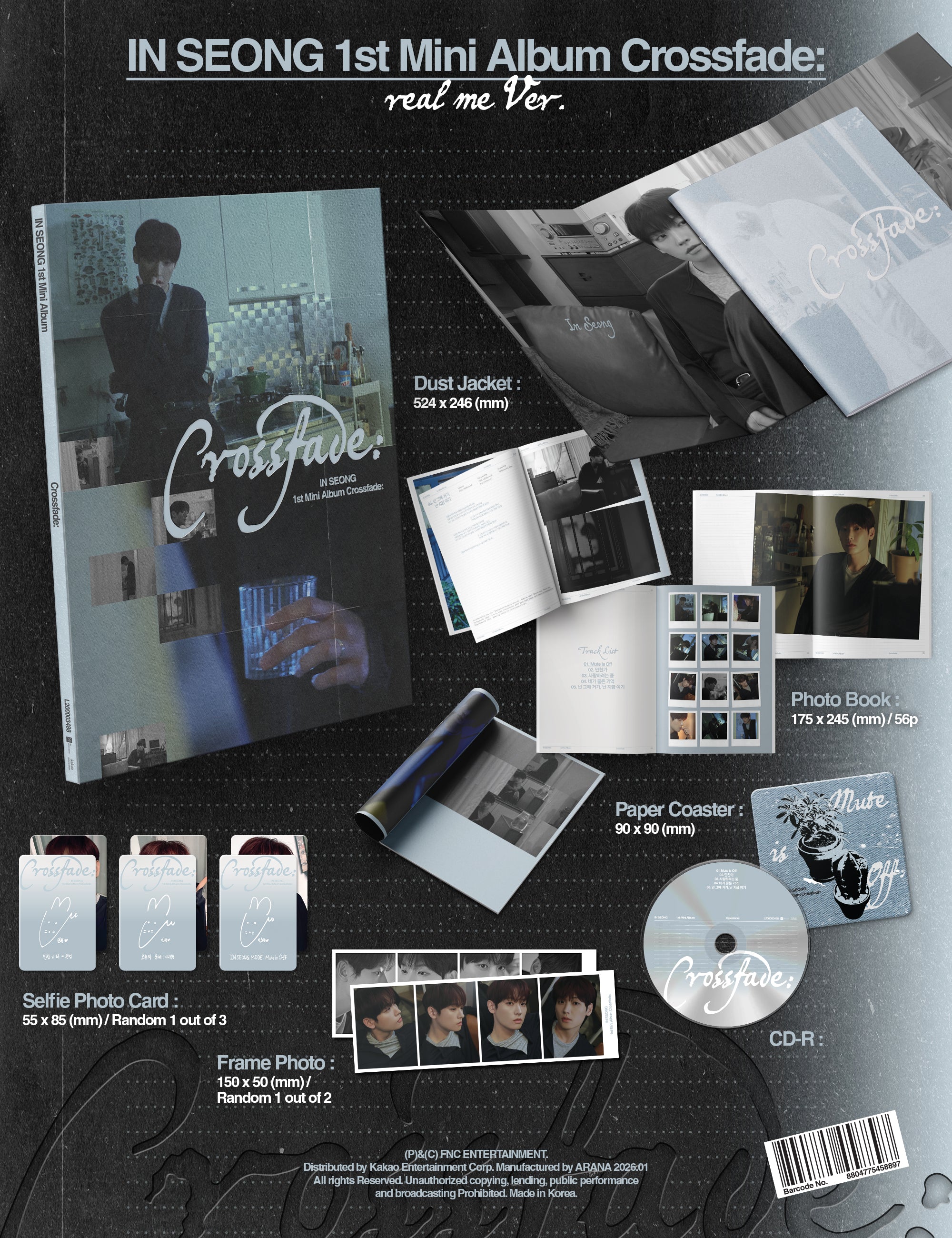 Signed] IN SEONG - 1st MINI ALBUM [Crossfade:] (Random) – hello82.shop