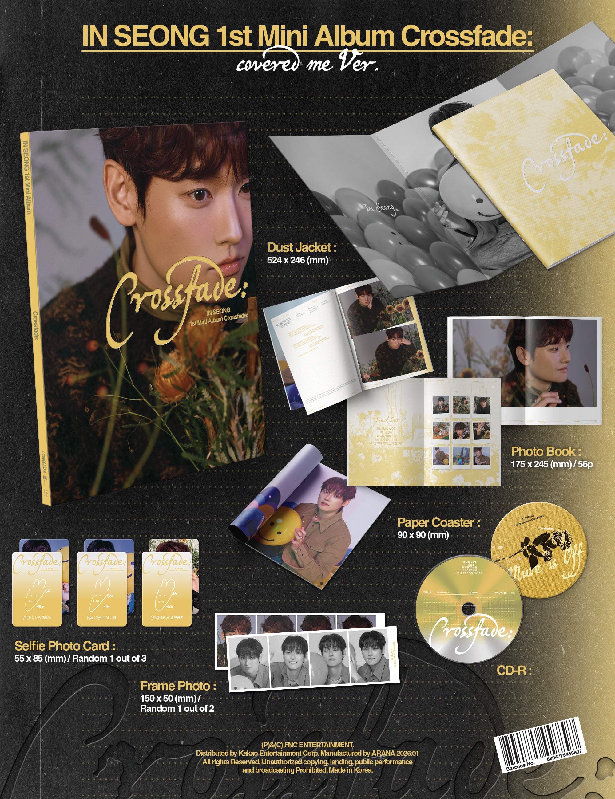 Signed] IN SEONG - 1st MINI ALBUM [Crossfade:] (Random) – hello82.shop