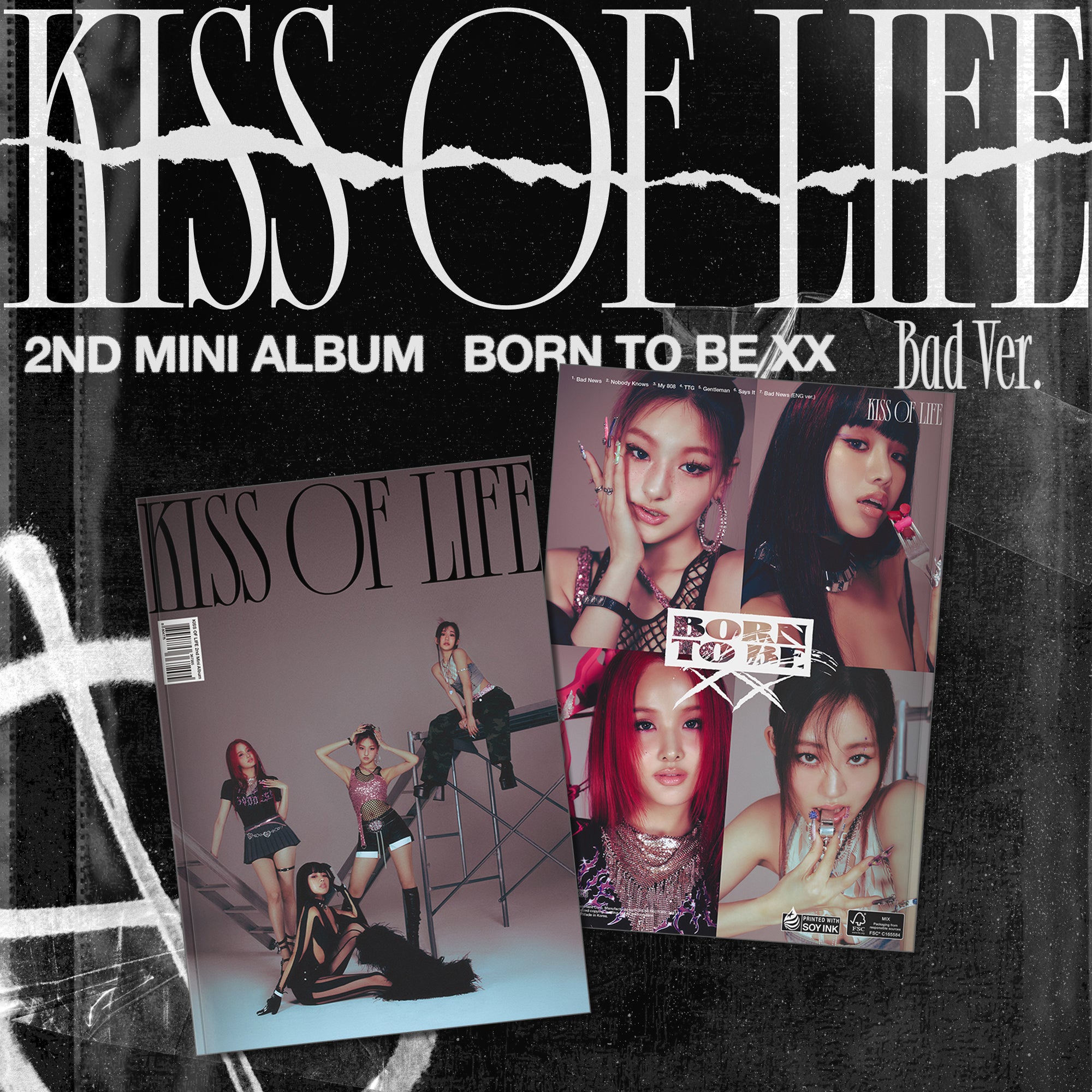 Signed] KISS OF LIFE - 2nd MINI ALBUM [Born to be XX] (Random 