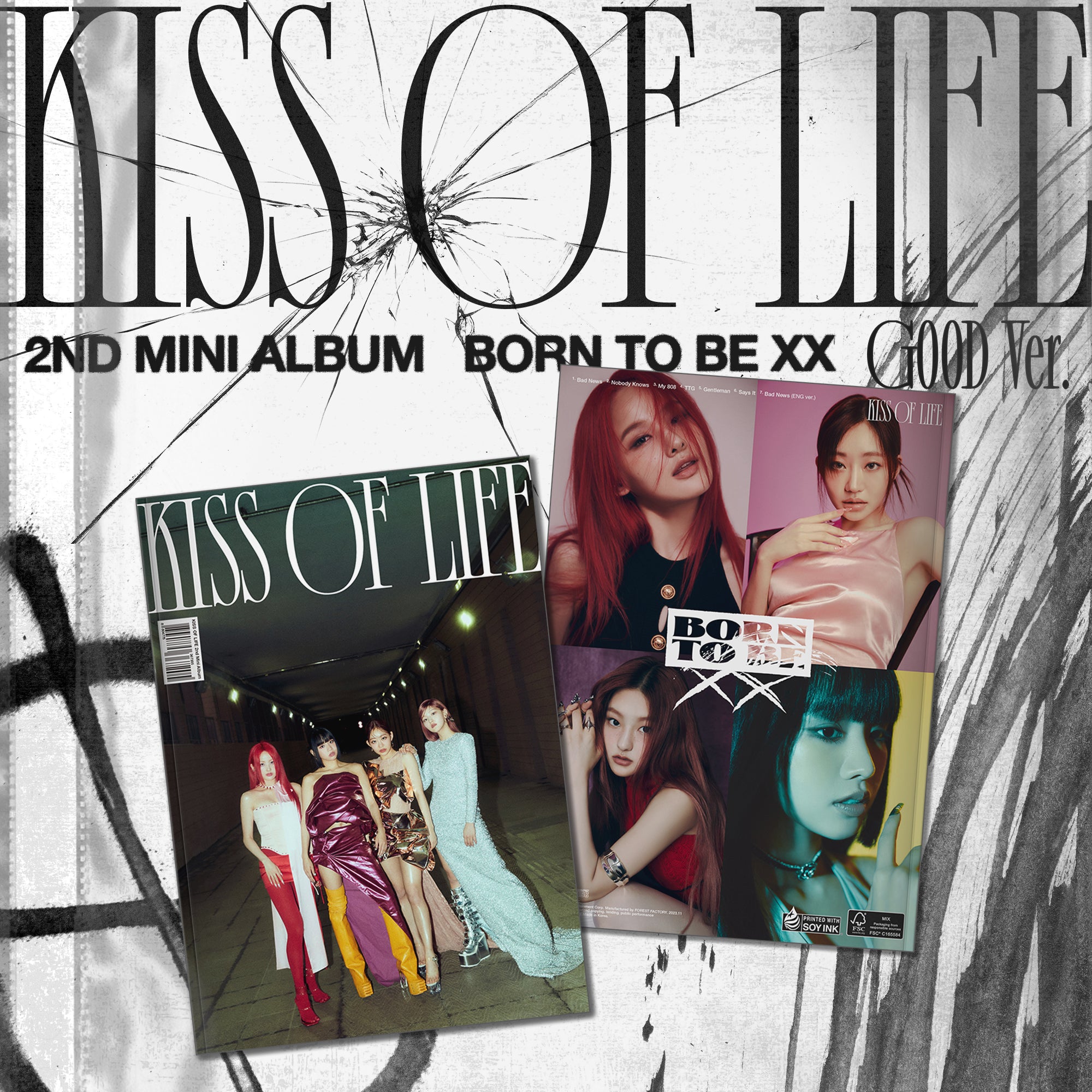 Signed] KISS OF LIFE - 2nd MINI ALBUM [Born to be XX] (Random 