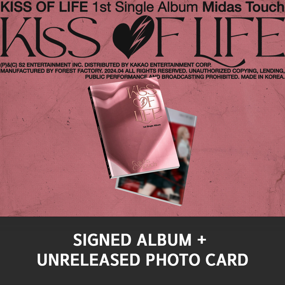 [Signed] KISS OF LIFE - 1st SINGLE ALBUM : Midas Touch