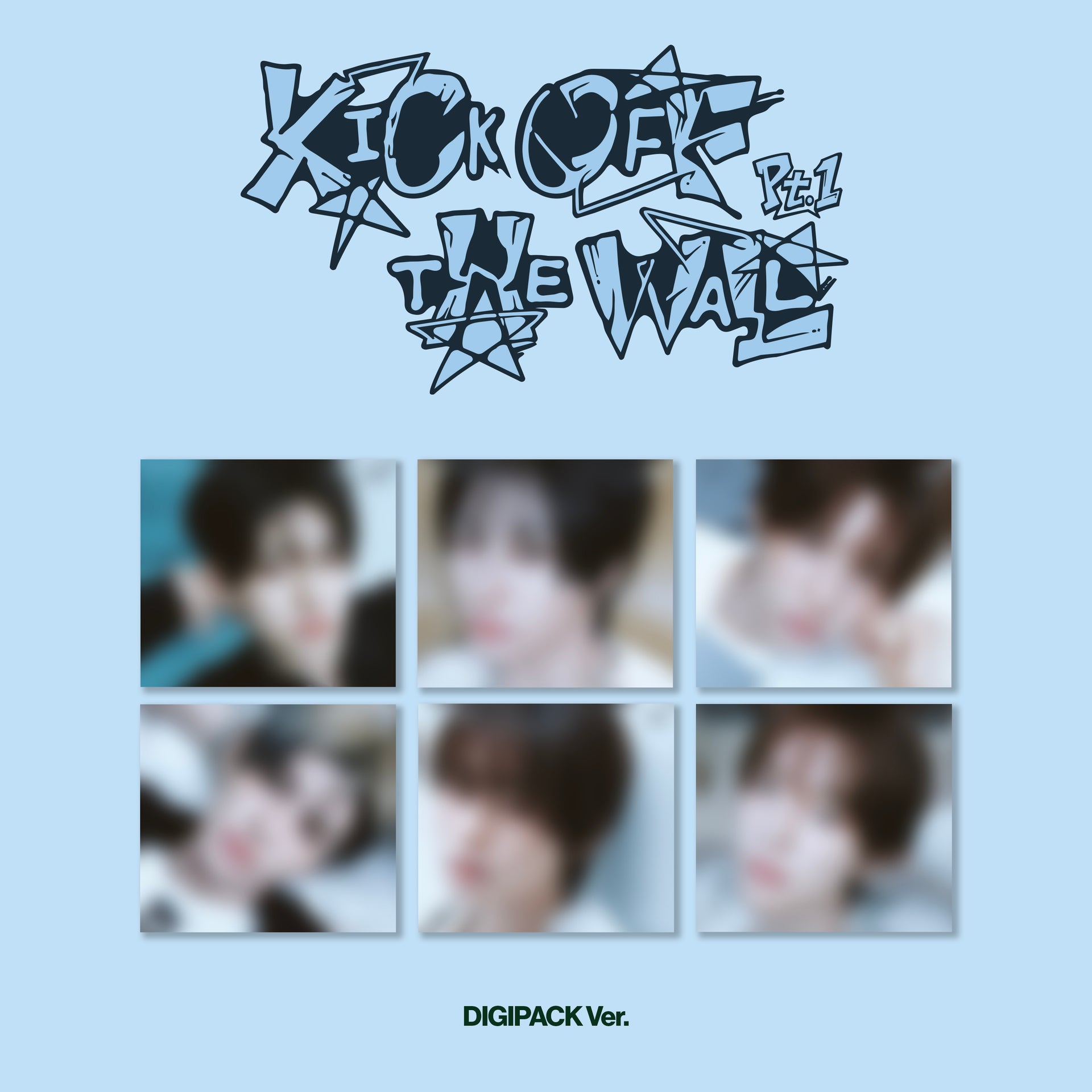KickFlip - KICK OFF THE WALL PT.1 (DIGIPACK Ver.) (Random) in Kyehoon Ver., Donghwa Ver., Juwang Ver., Minje Ver., Keiju Ver., or Donghyeon Ver.