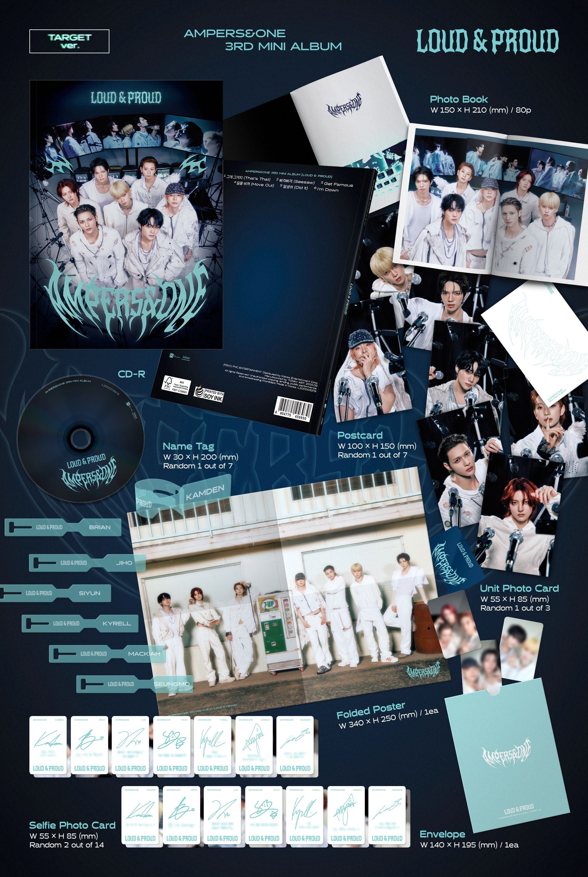 Signed] AMPERS&ONE - 3rd MINI ALBUM : LOUD & PROUD – hello82.shop