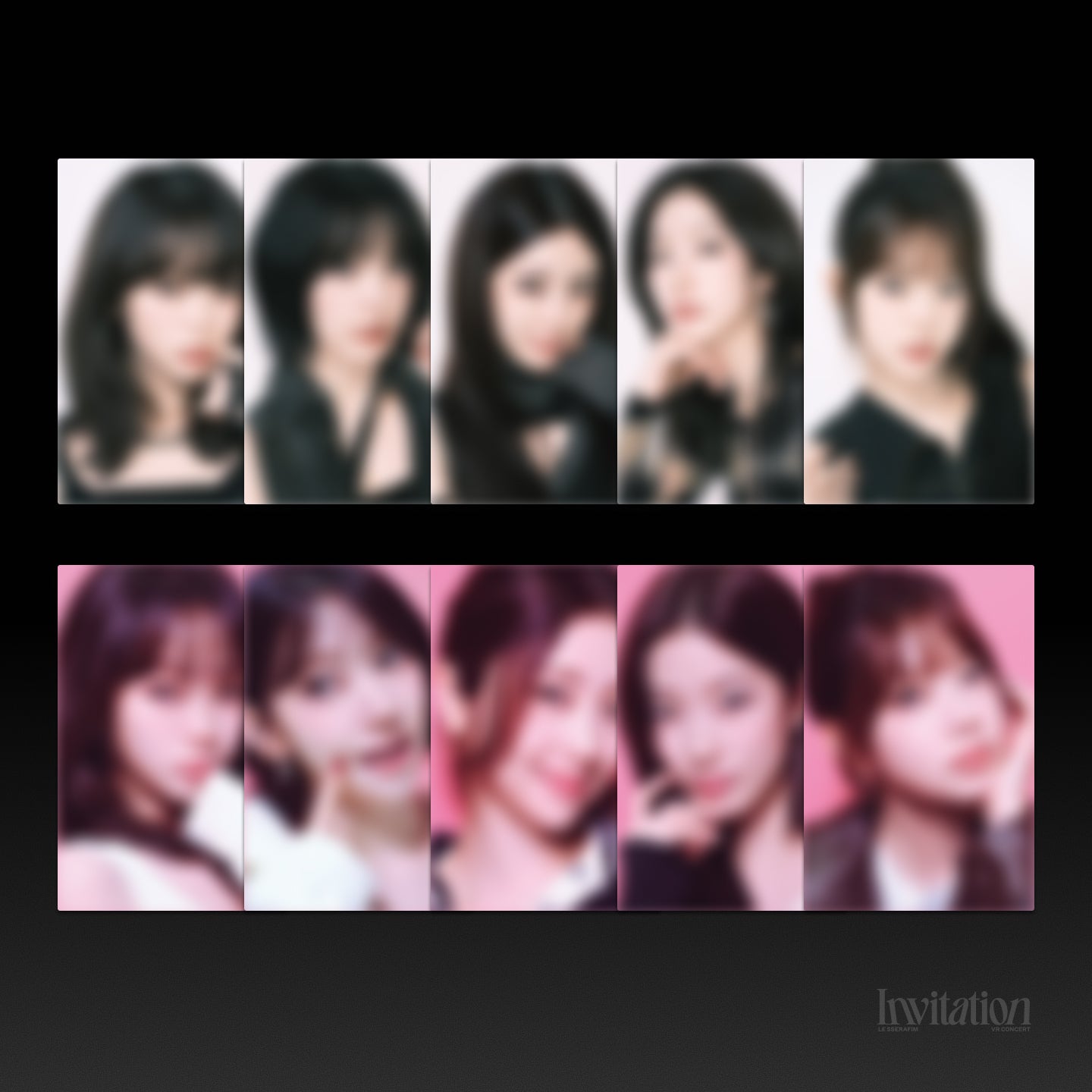 LE SSERAFIM - Invitation - PHOTO POSTCARD SET featuring KIM CHAEWON, SAKURA, HUH YUNJIN, KAZUHA, or HONG EUNCHAE