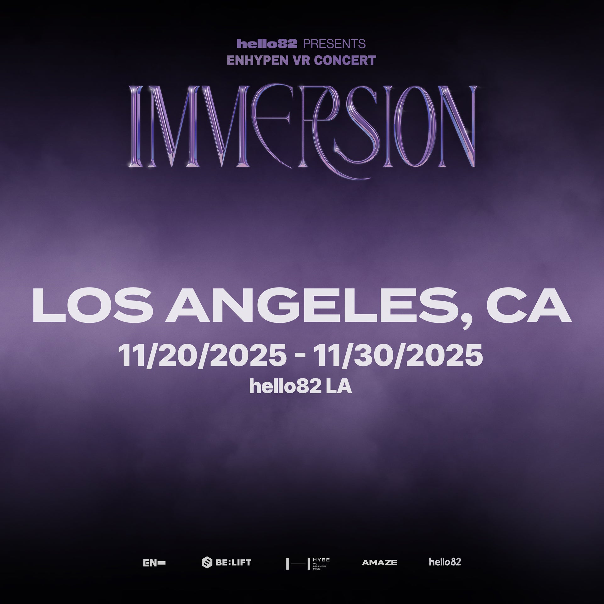 &lt;ENHYPEN VR CONCERT : IMMERSION&gt; in LOS ANGELES, CA