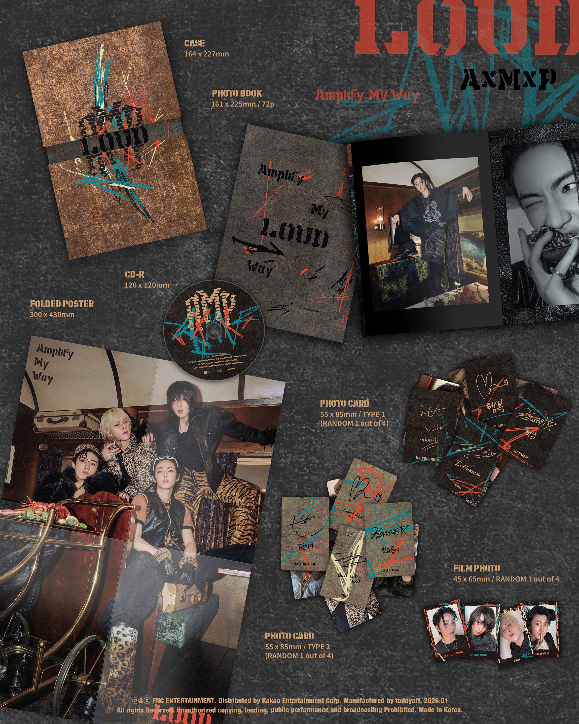 Signed] AxMxP - 1st MINI ALBUM : Amplify My Way (LOUD Ver