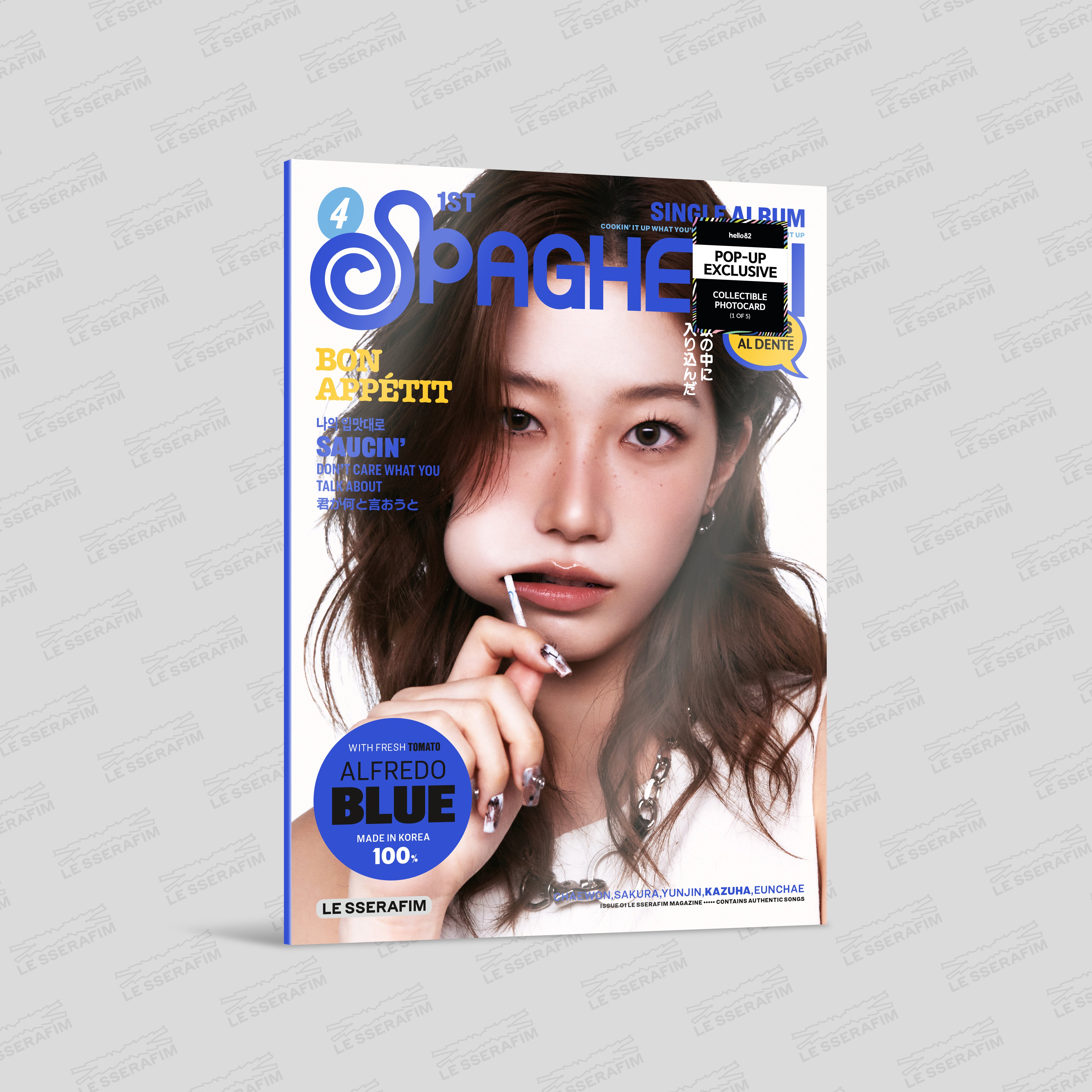 LE SSERAFIM SPAGHETTI weverse 15枚 1回目 LE SSERAFIM - 1st Single Album SPAGHETTI (Weverse Albums ver.)