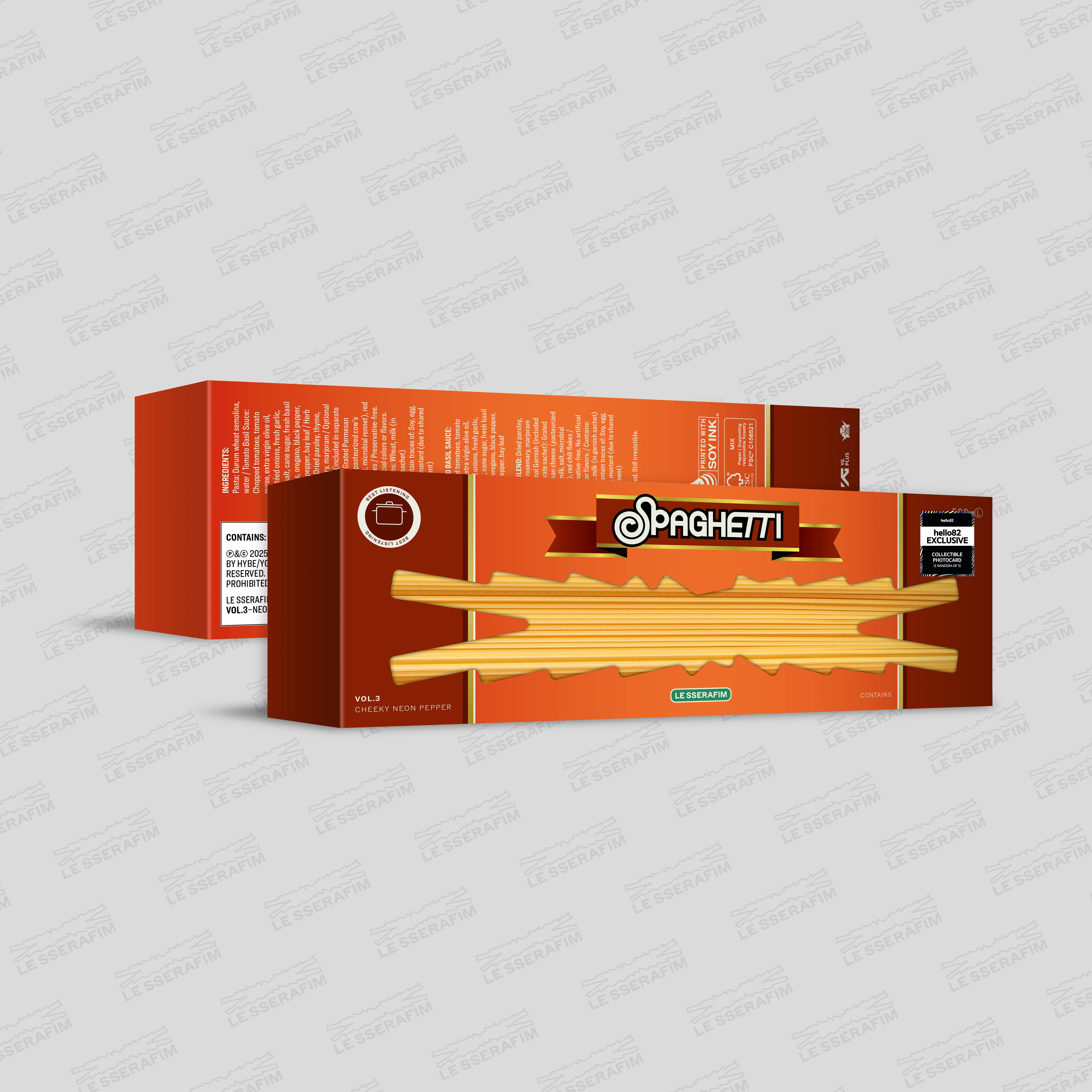 LE SSERAFIM 1st Single Album 'SPAGHETTI' (hello82 Exclusive