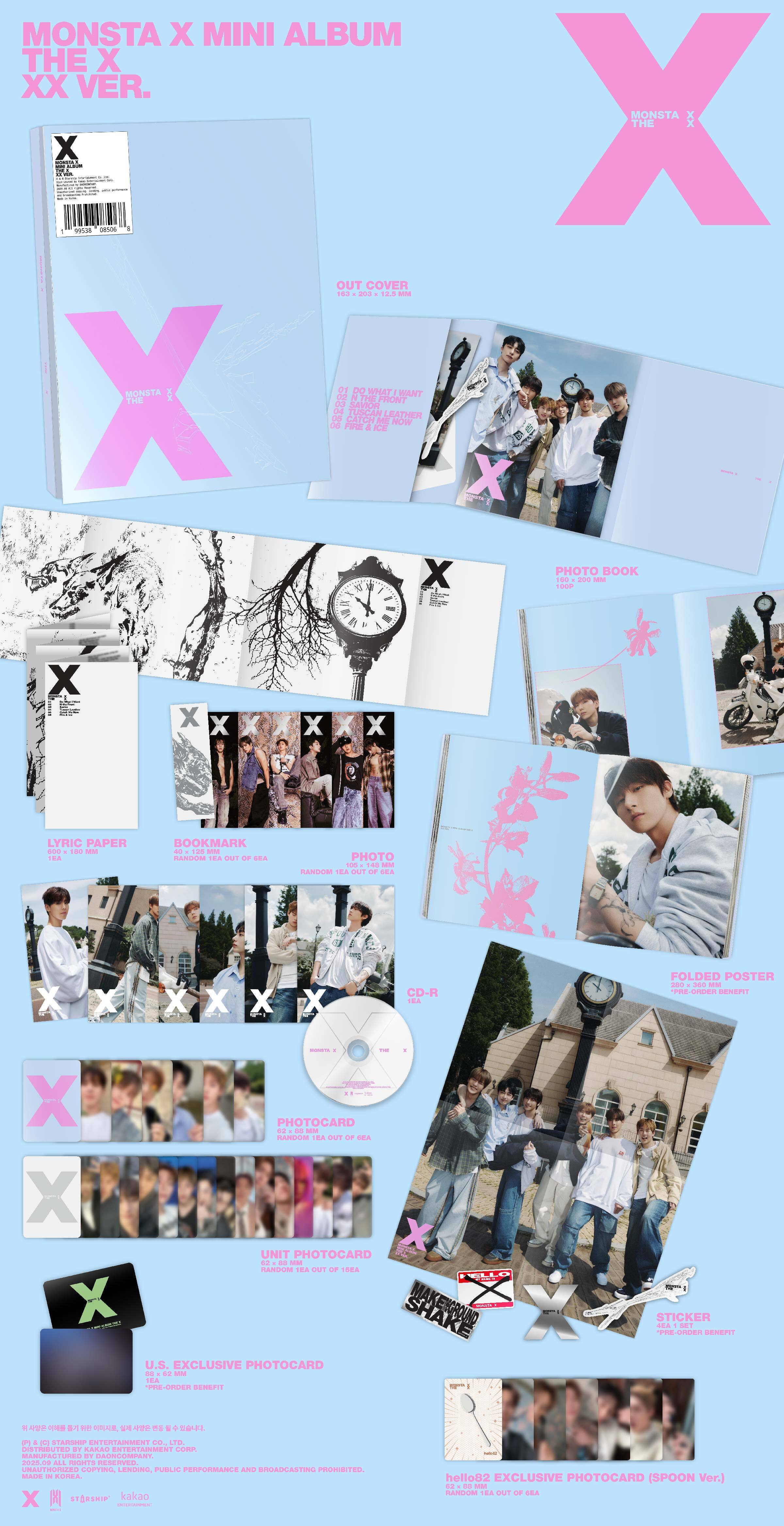 MONSTA X - THE X (hello82 Exclusive) – hello82.shop