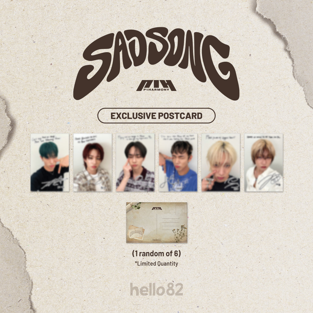 P1Harmony - SAD SONG hello82 Exclusive Postcard