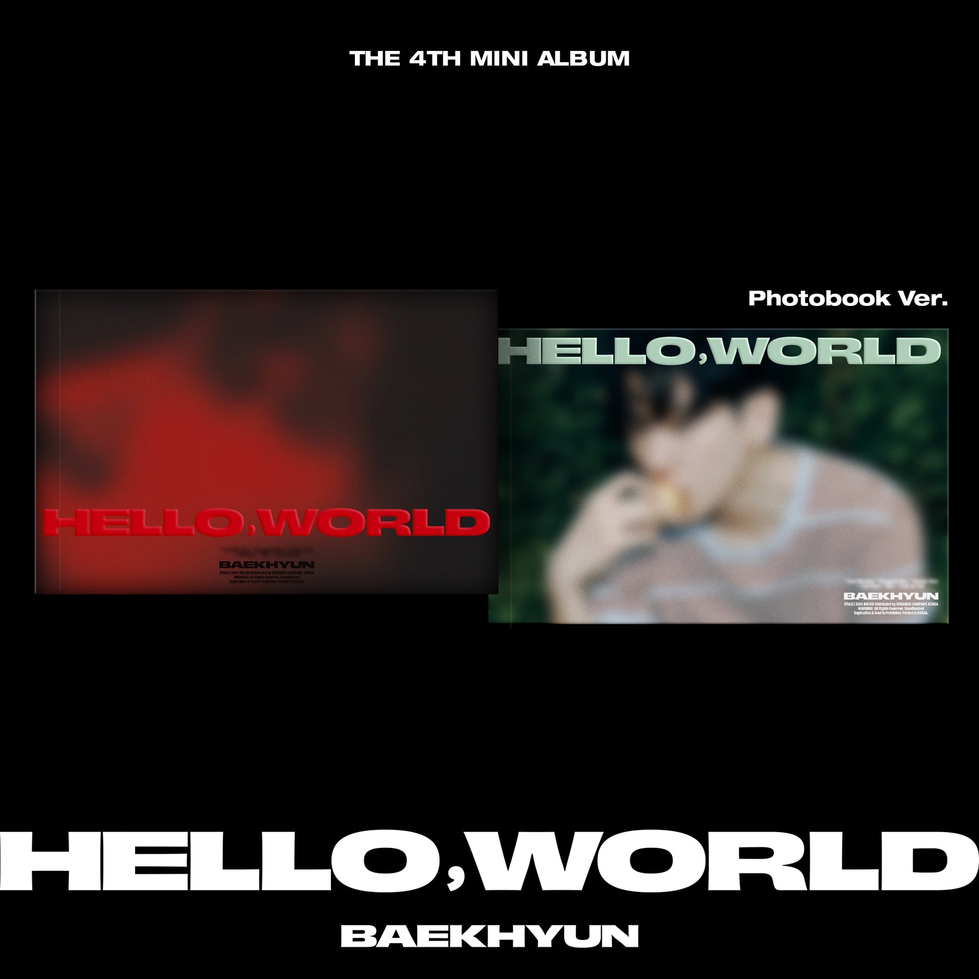 [Signed] BAEKHYUN - 4th Mini Album : Hello, World (Random)