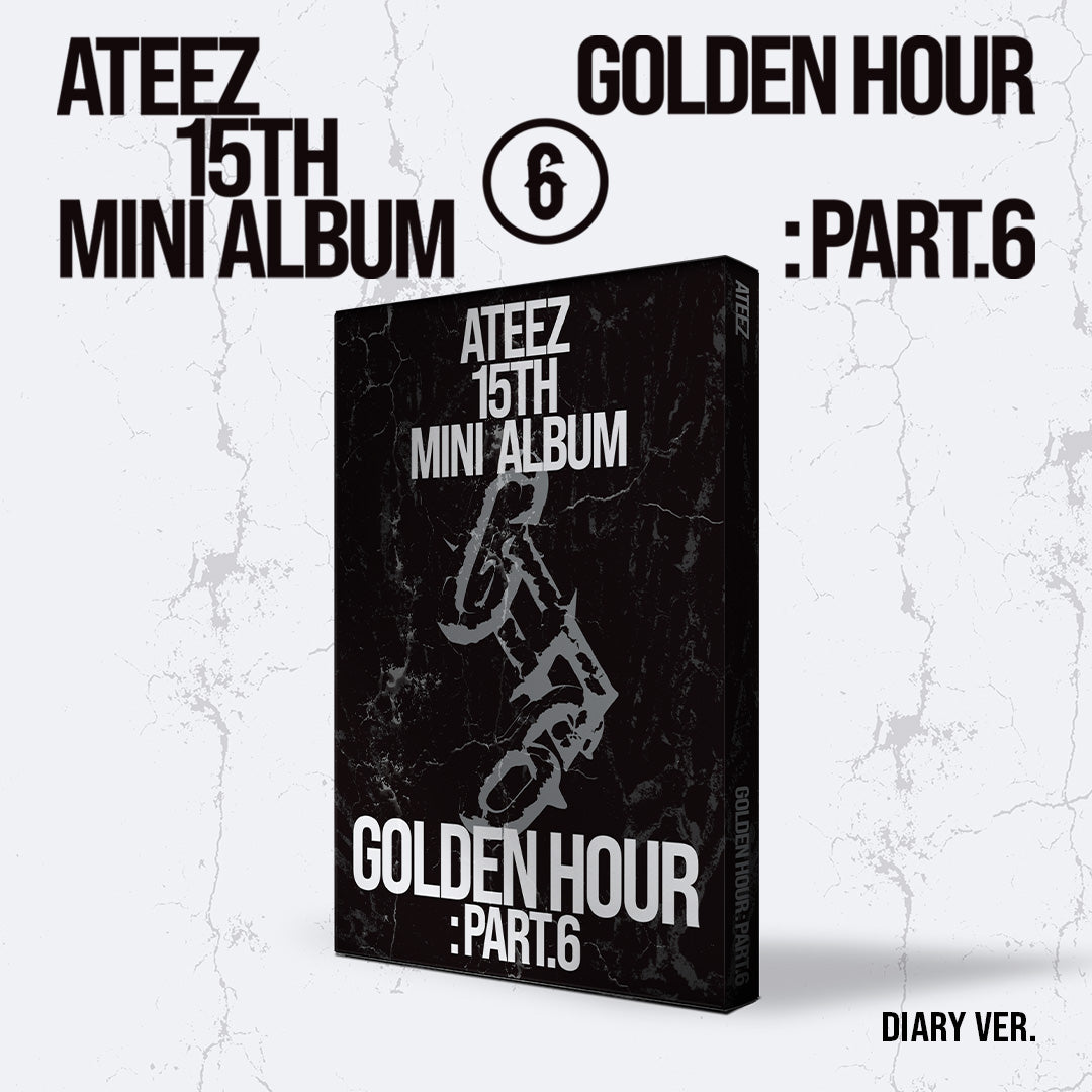 [Signed] ATEEZ - GOLDEN HOUR : Part.6 in  DIARY VER. (Black)