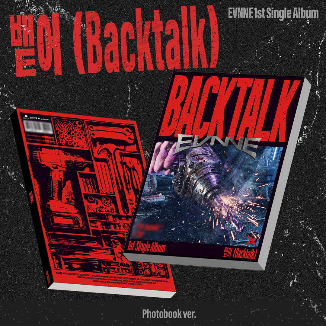 [Signed] EVNNE - 1st SINGLE ALBUM : 뱉어 (Backtalk) (Photobook Ver.)