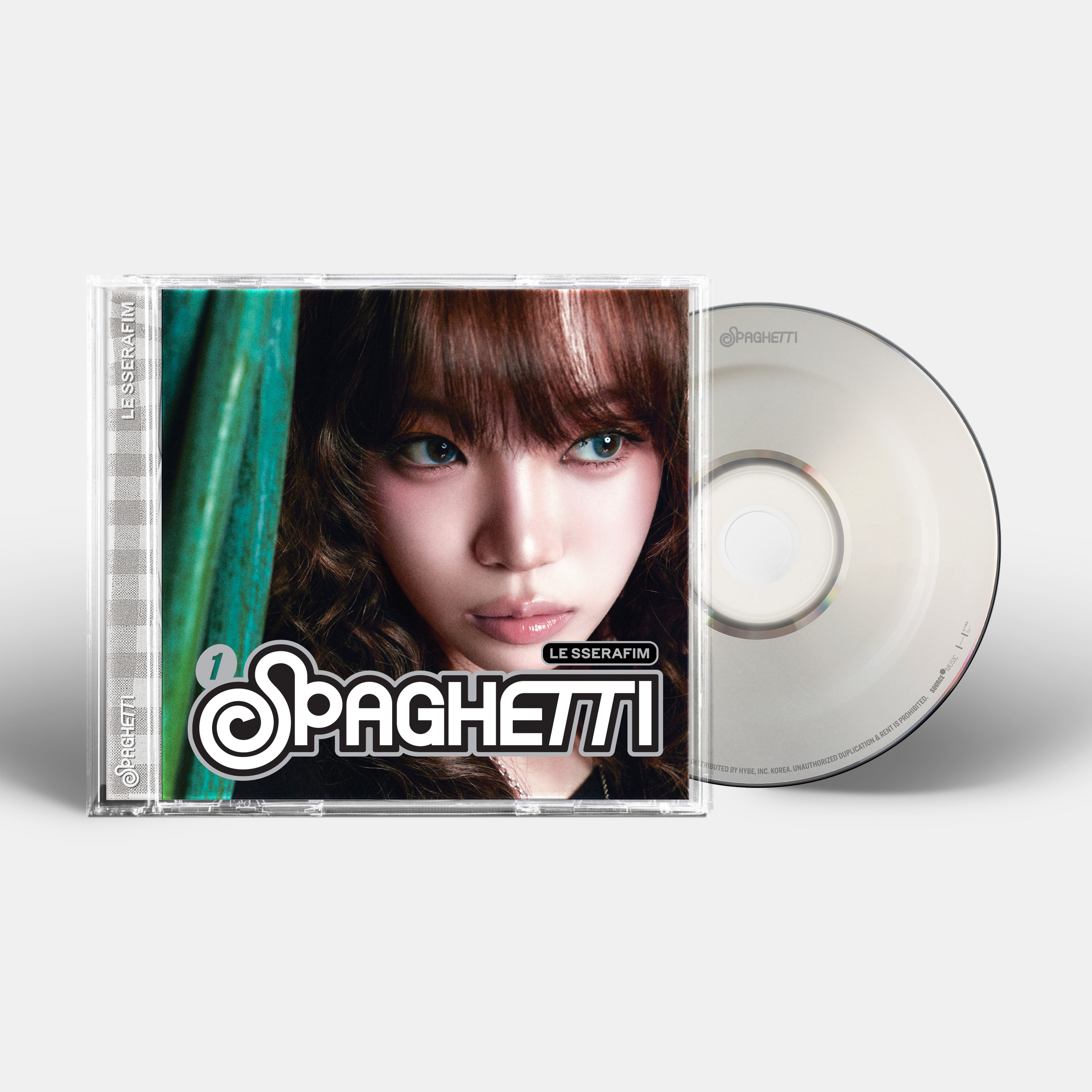 LE SSERAFIM - 1st Single Album 'SPAGHETTI' Single CD – hello82.shop