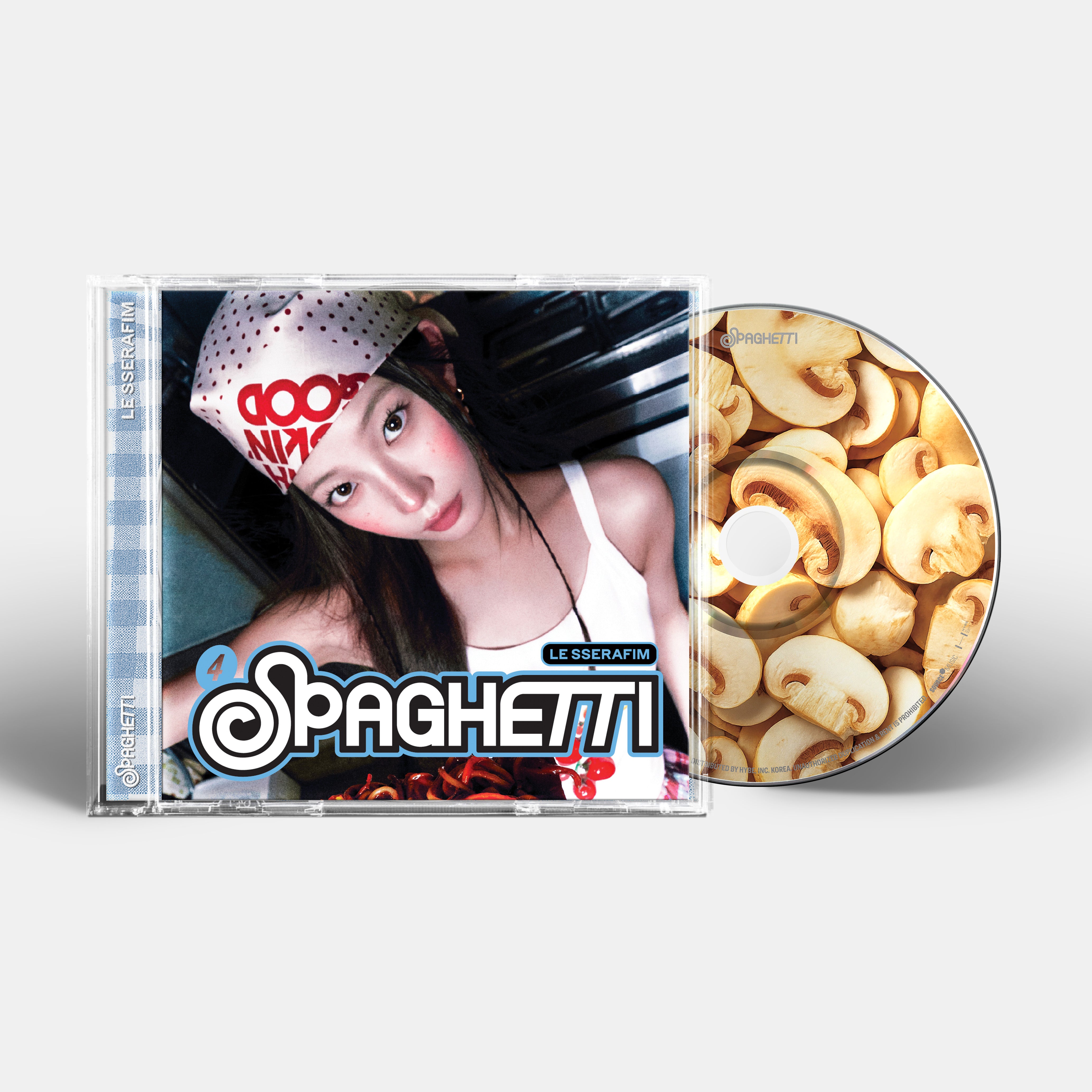LE SSERAFIM - 1st Single Album 'SPAGHETTI' Single CD – hello82.shop