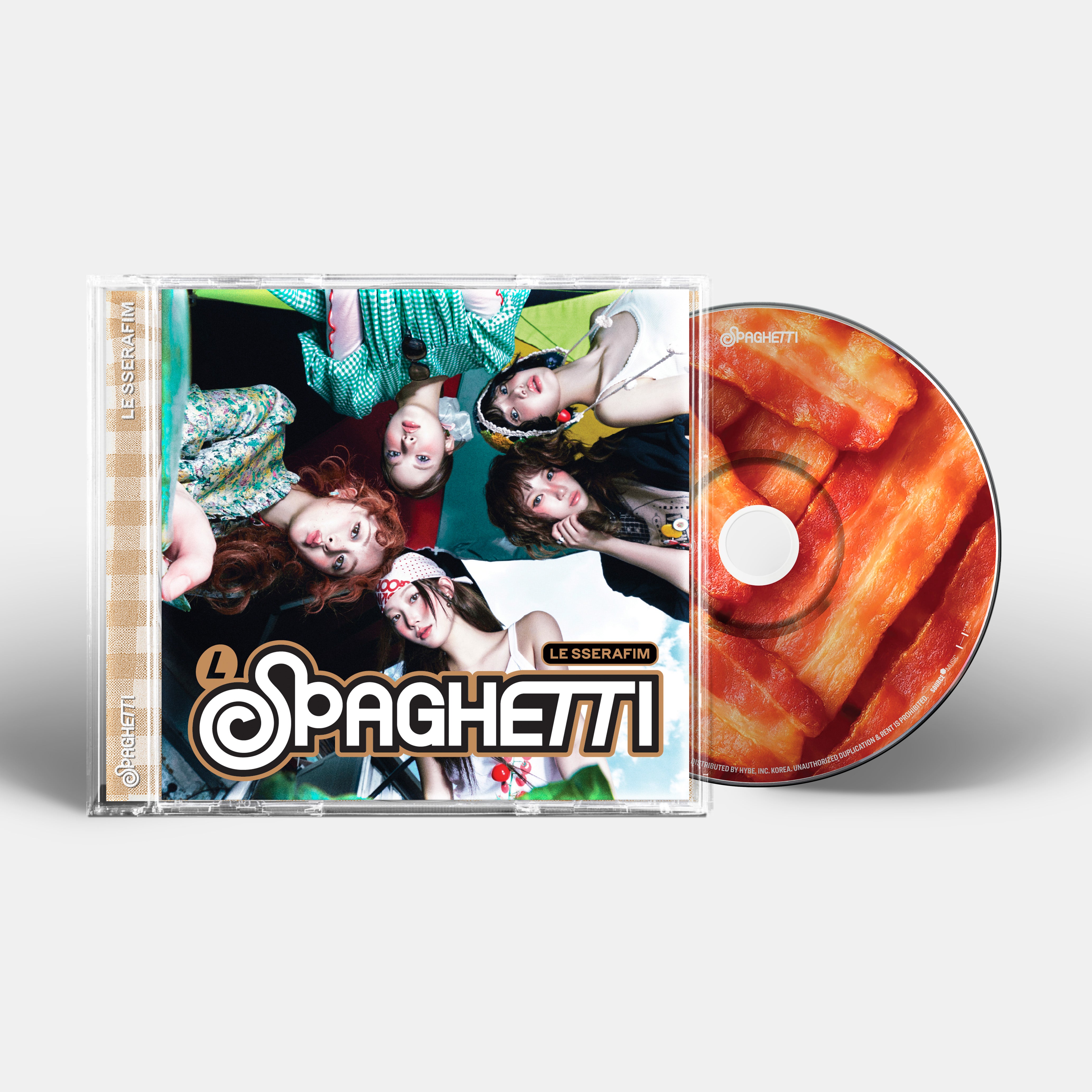 LE SSERAFIM - 1st Single Album 'SPAGHETTI' Single CD – hello82.shop
