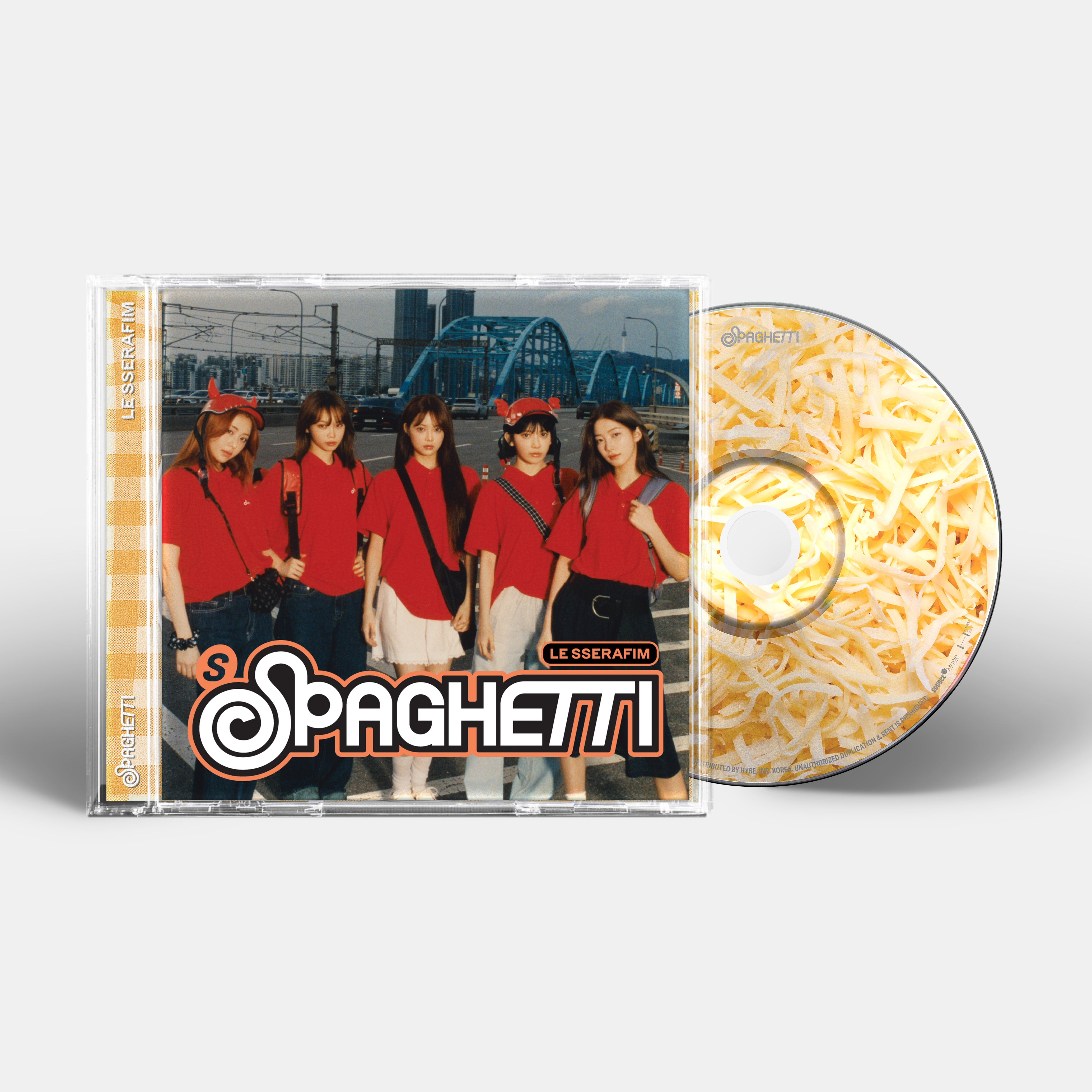 LE SSERAFIM - 1st Single Album 'SPAGHETTI' Single CD – hello82.shop