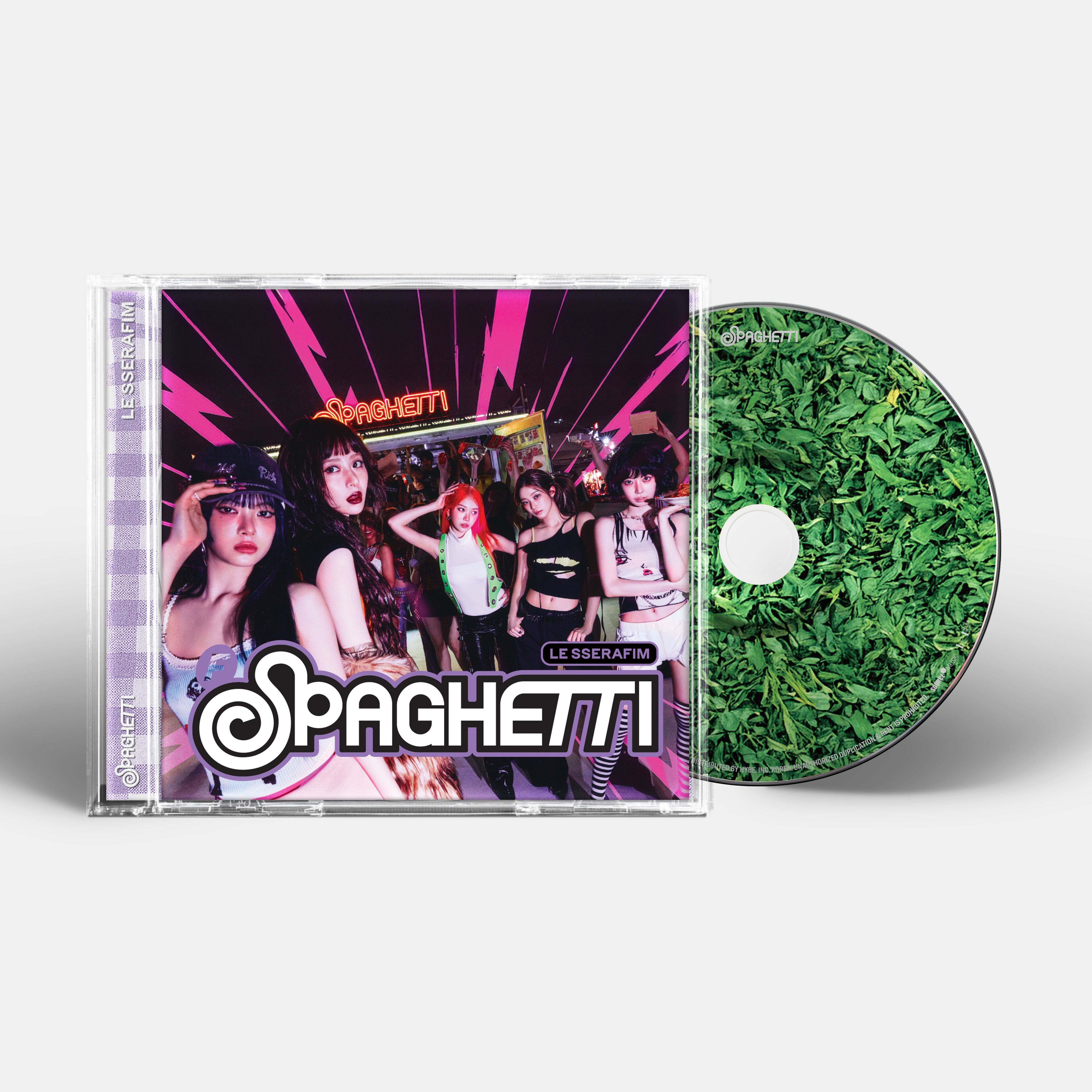 LE SSERAFIM - 1st Single Album 'SPAGHETTI' Single CD – hello82.shop