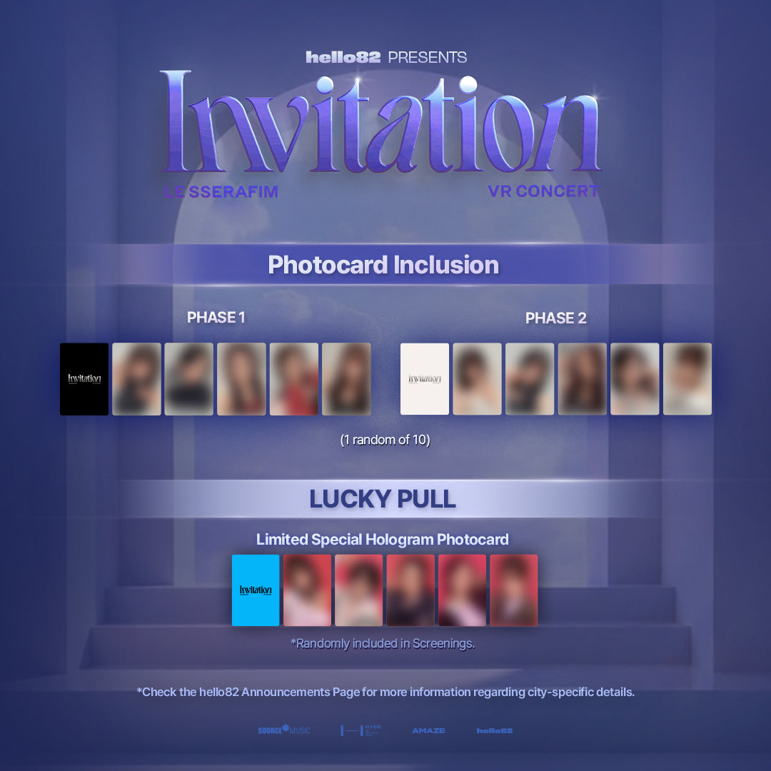 LE SSERAFIM VR CONCERT : INVITATION in DALLAS, TX