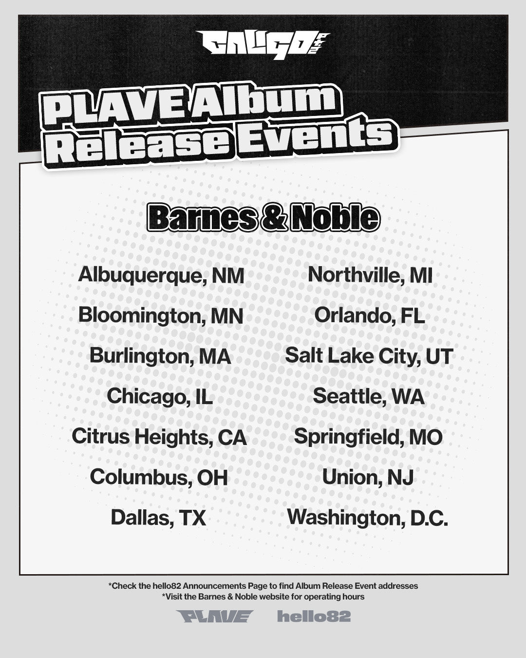 PLAVE - Caligo Pt.2] Album Release Event Locations – hello82.shop