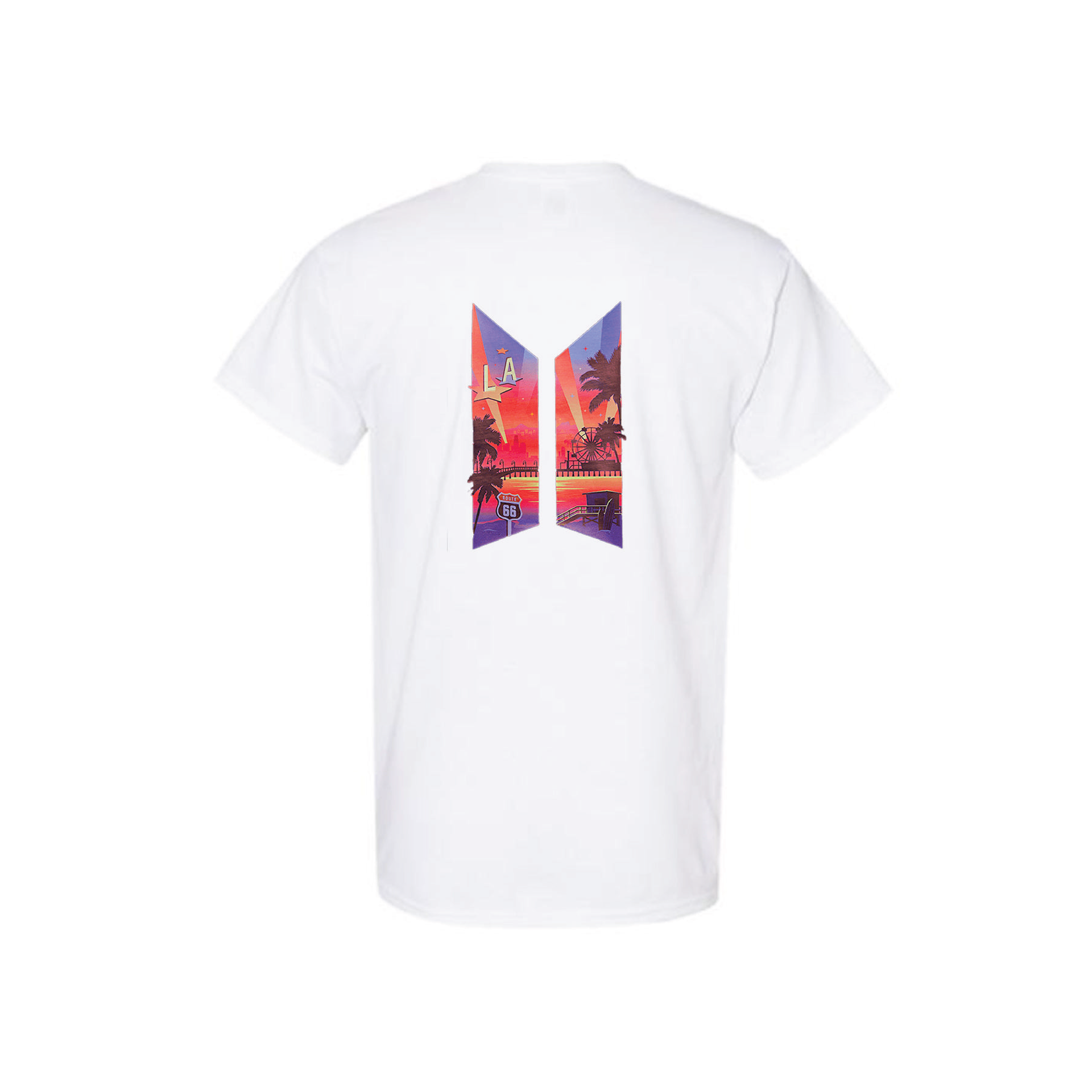 BTS - SPACE OF BTS in LA S/S T-shirt (White)