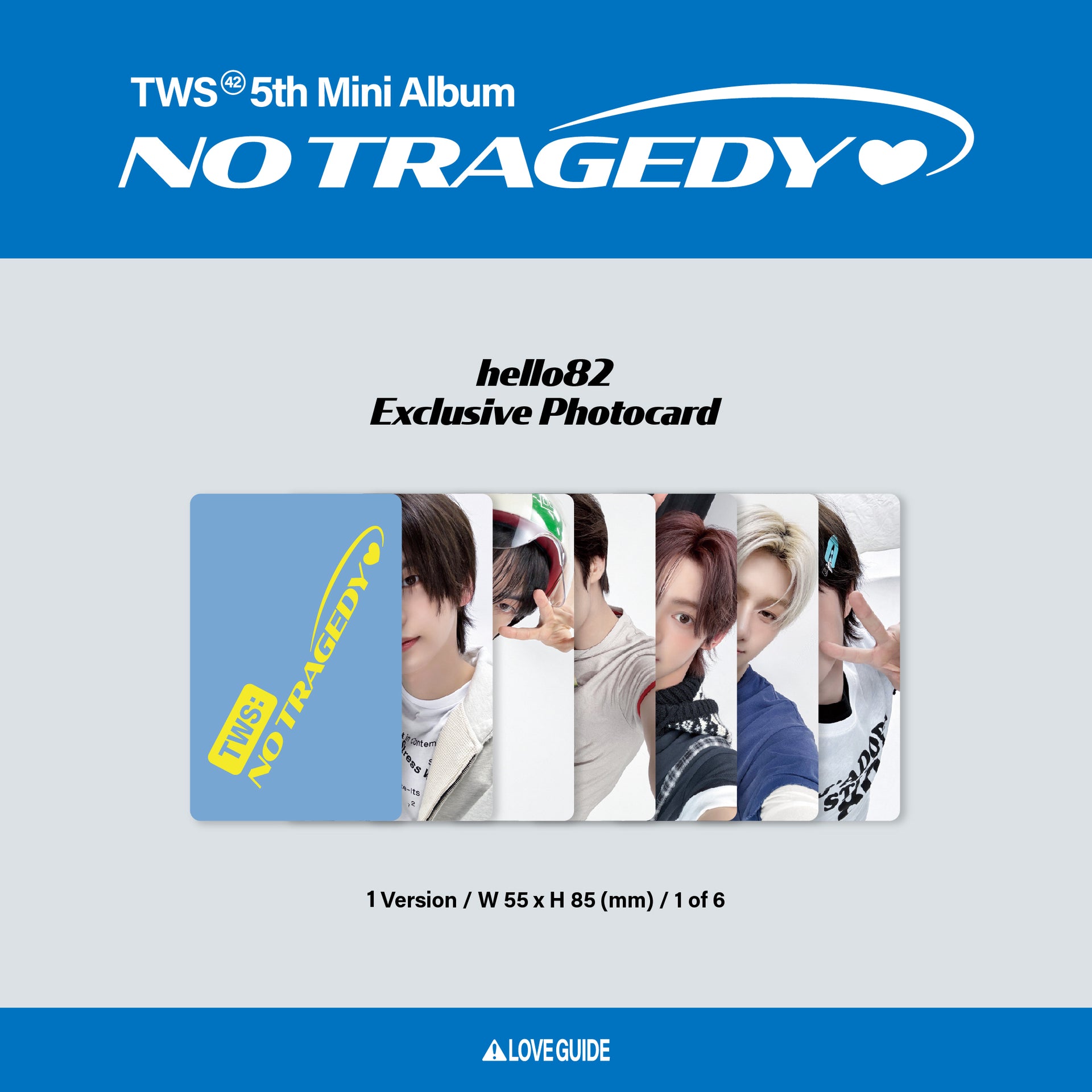 TWS 5th Mini Album NO TRAGEDY hello82 Exclusive Photocard
