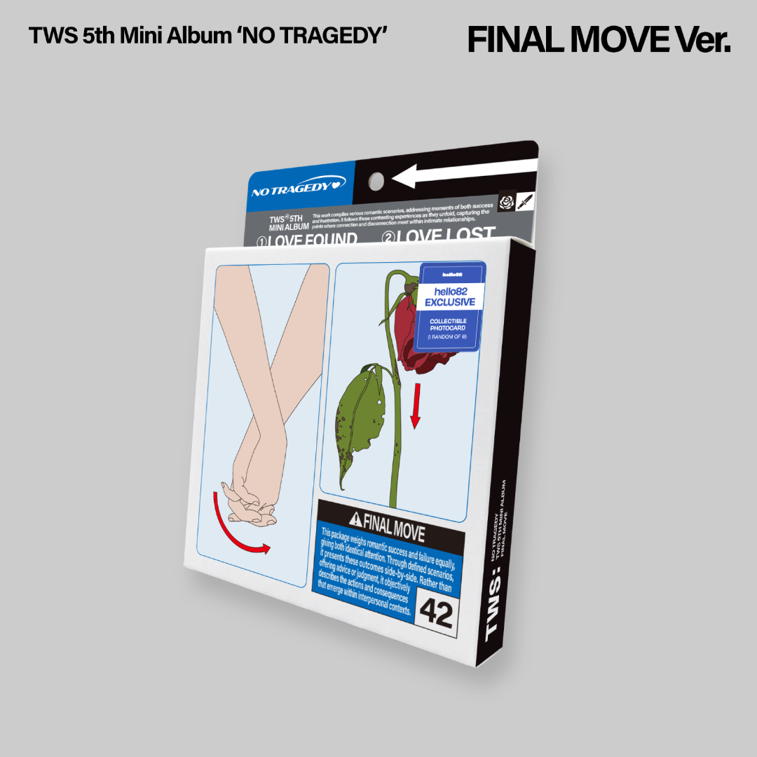 TWS 5th Mini Album 'NO TRAGEDY' FINAL MOVE Ver. hello82 Exclusive in Grey