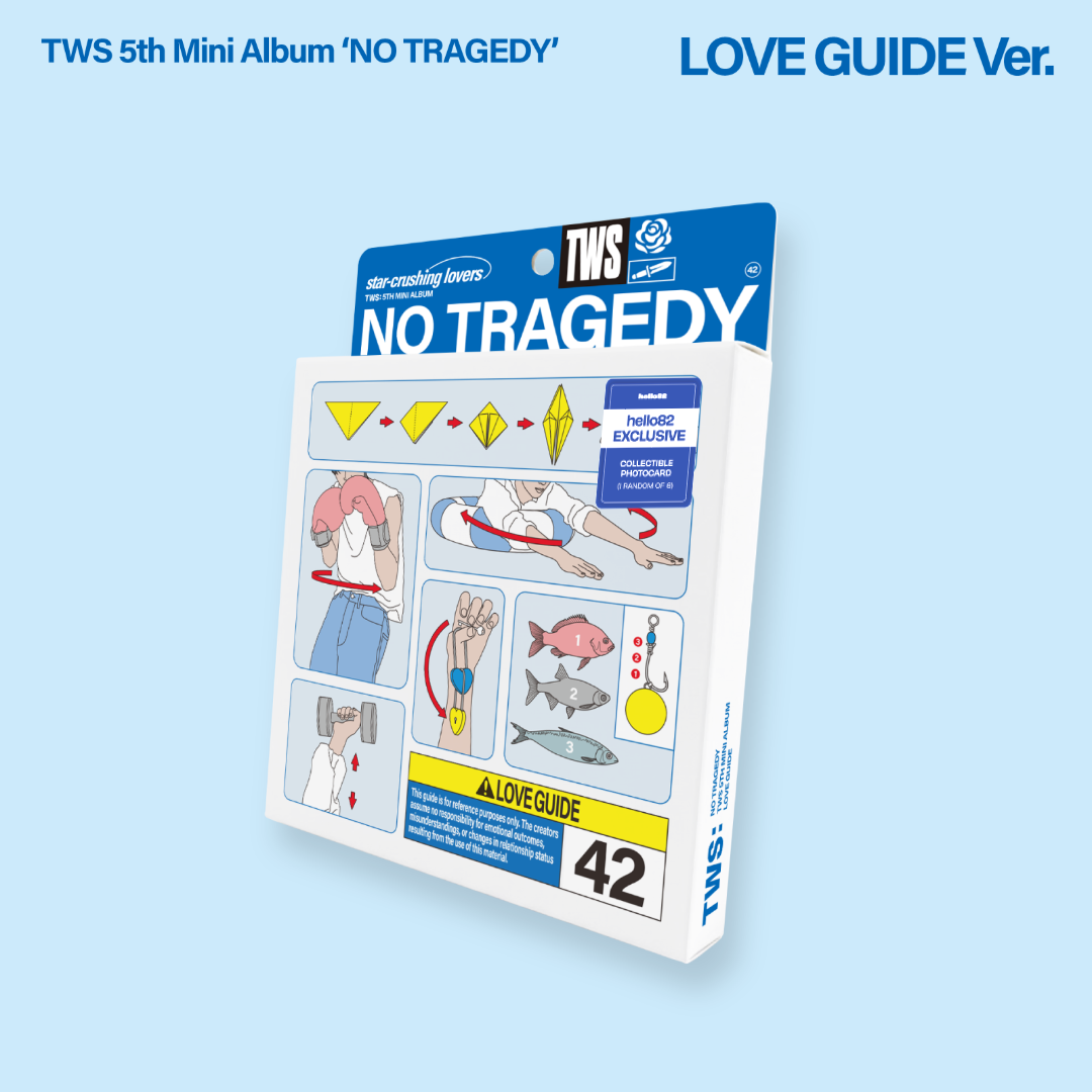 TWS 5th Mini Album 'NO TRAGEDY' LOVE GUIDE Ver. hello82 Exclusive in Blue