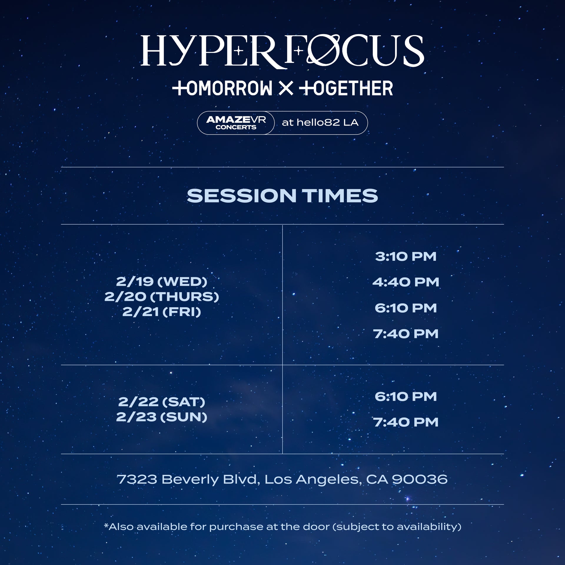 HYPERFOCUS : TOMORROW X TOGETHER VR CONCERT