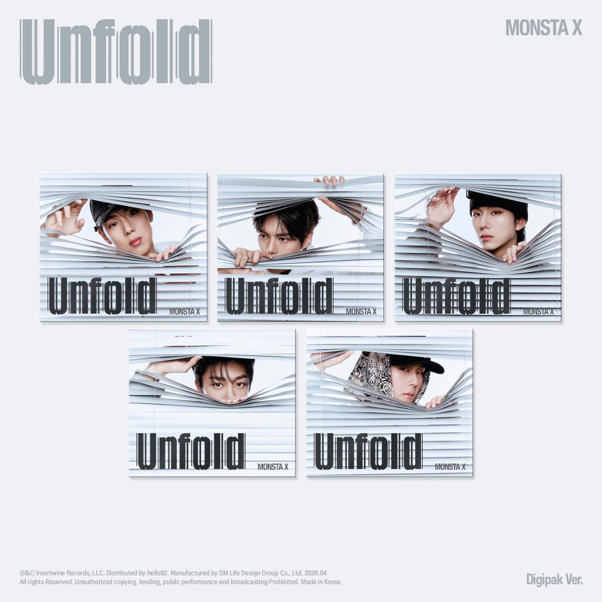 [Signed] MONSTA X - Unfold (Digipak) (Random)