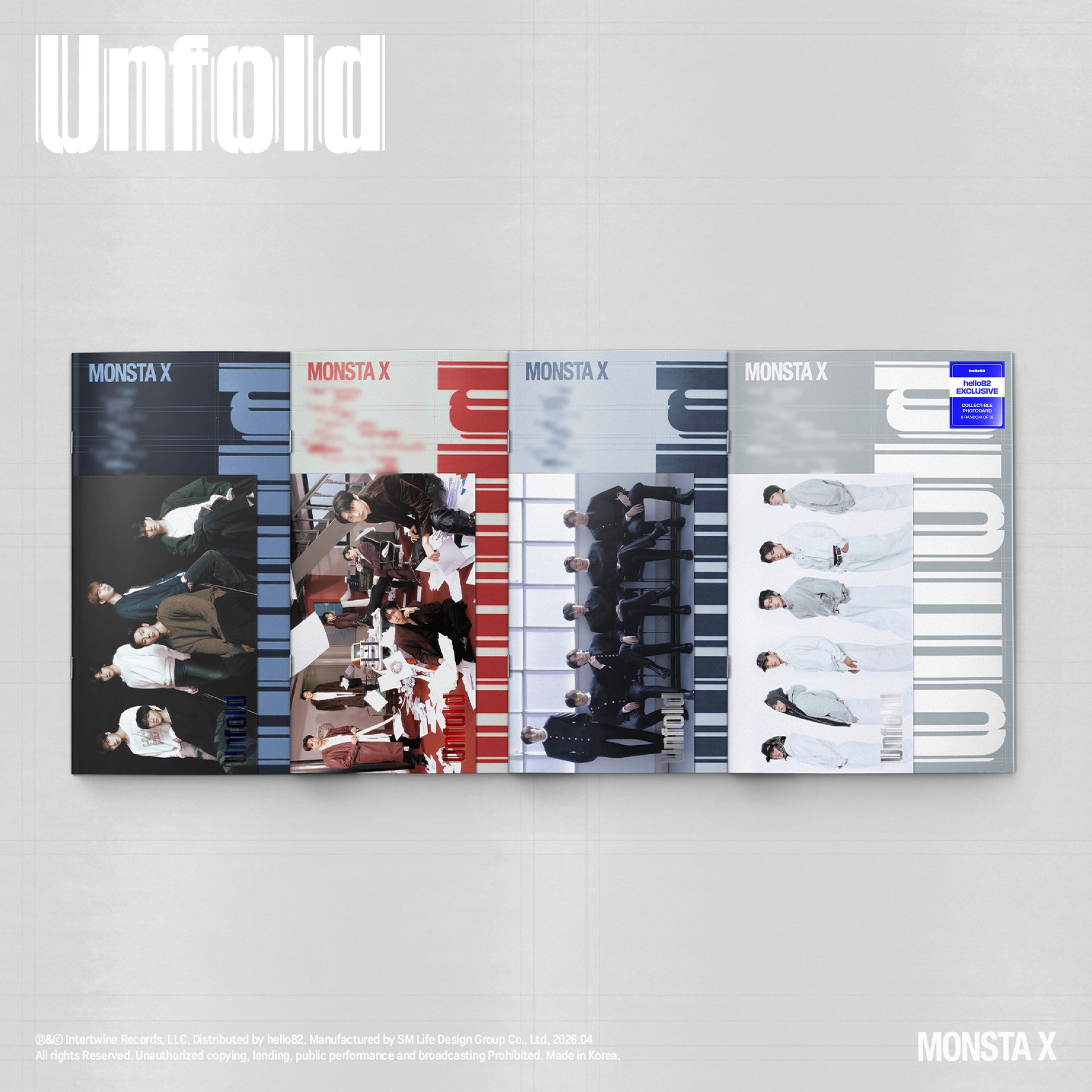 MONSTA X - Unfold - hello82 Exclusive