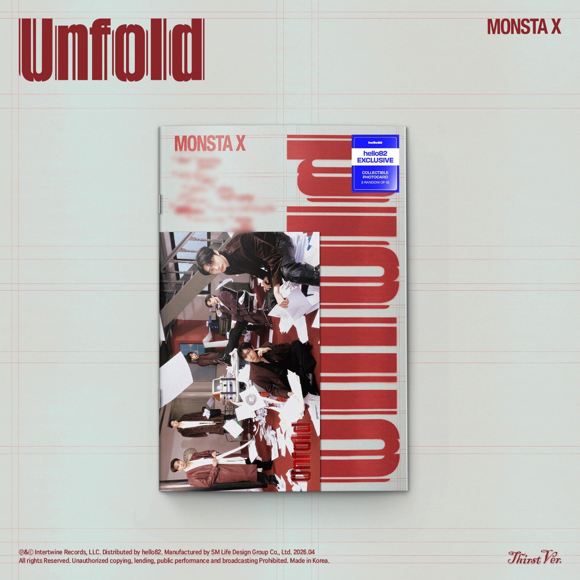MONSTA X - Unfold - hello82 Exclusive