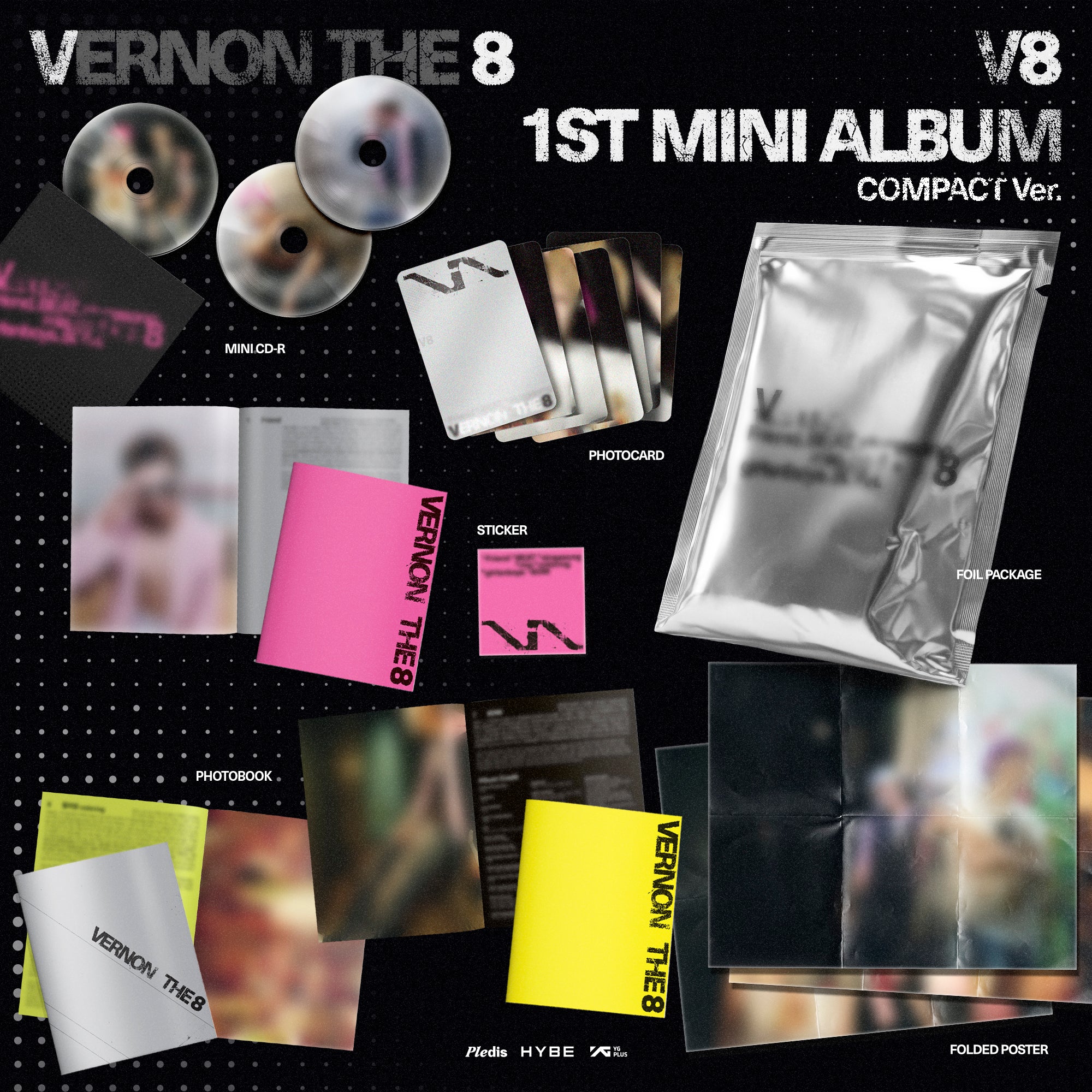 THE 8, VERNON - V8 1st Mini Album 'V8' (Compact ver.) – hello82.shop