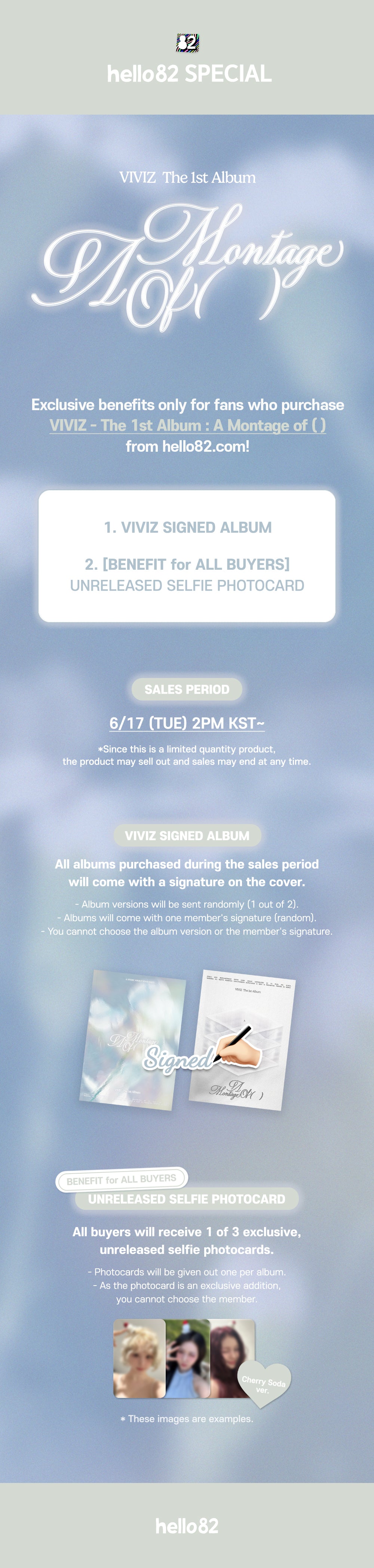 Signed] VIVIZ - The 1st Album : A Montage of ( ) (Random