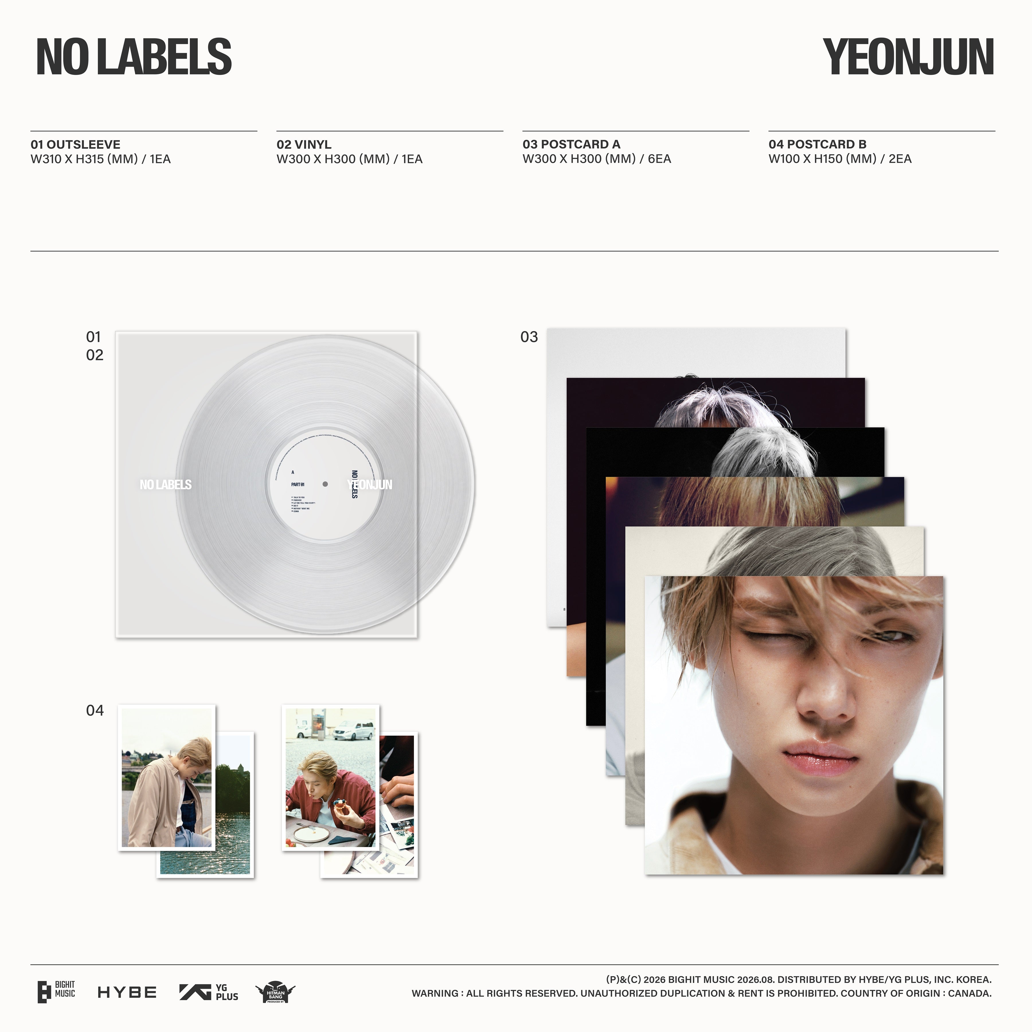 YEONJUN (TXT) - NO LABELS: PART 02 (Vinyl) – hello82.shop
