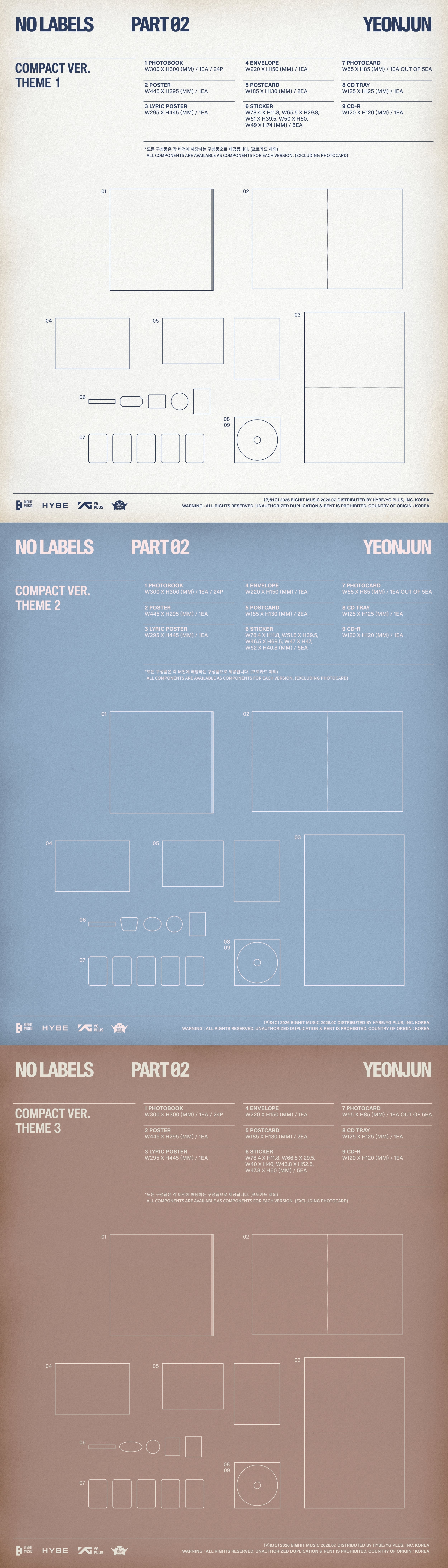 YEONJUN (TXT) - NO LABELS: PART 02 (Compact Ver.) (Random