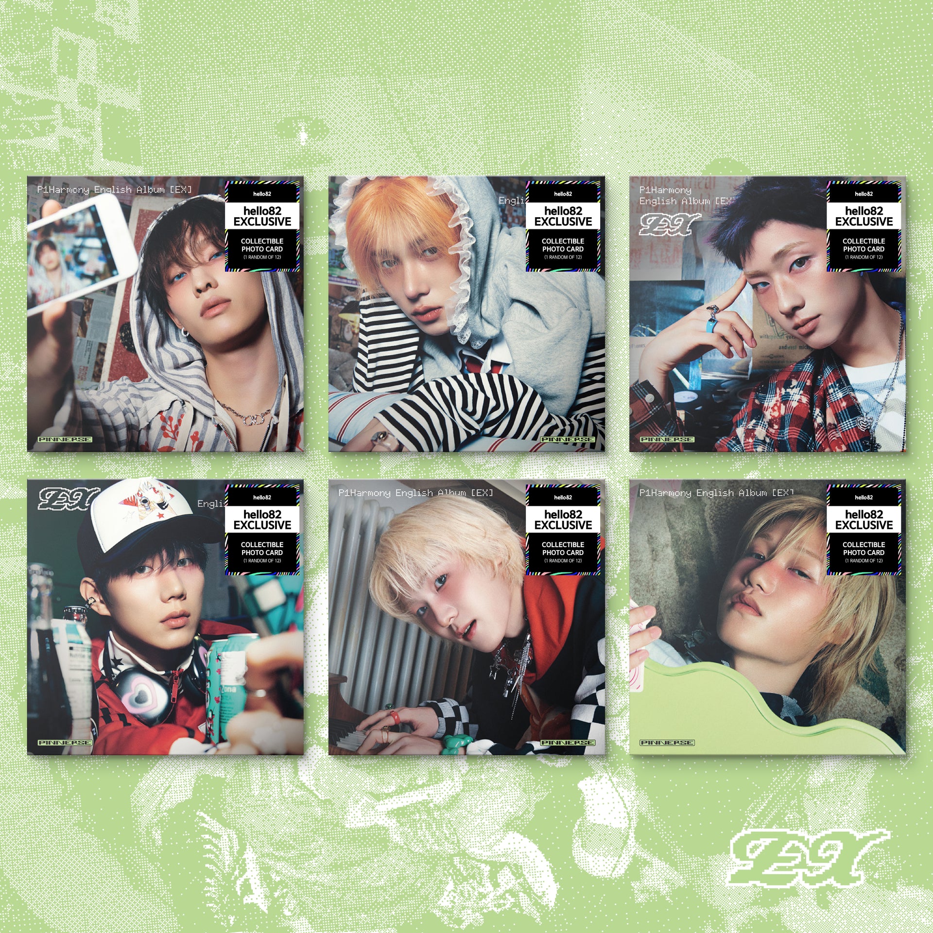 P1Harmony - EX (Compact) (Random) - hello82 Exclusive