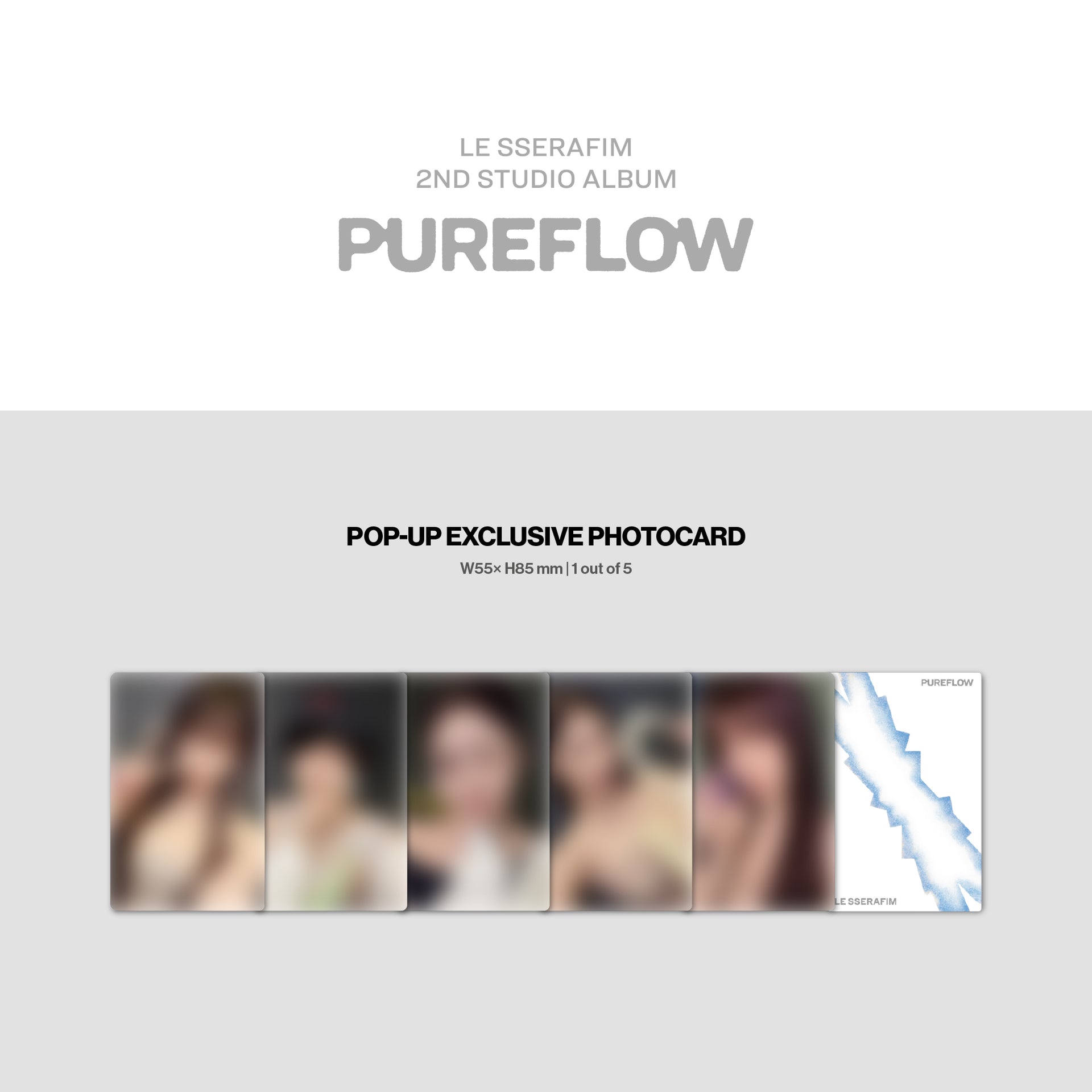 LE SSERAFIM - 2nd Studio Album ‘PUREFLOW’ pt.1 (COMPACT ver.) (hello82 POP-UP Exclusive)