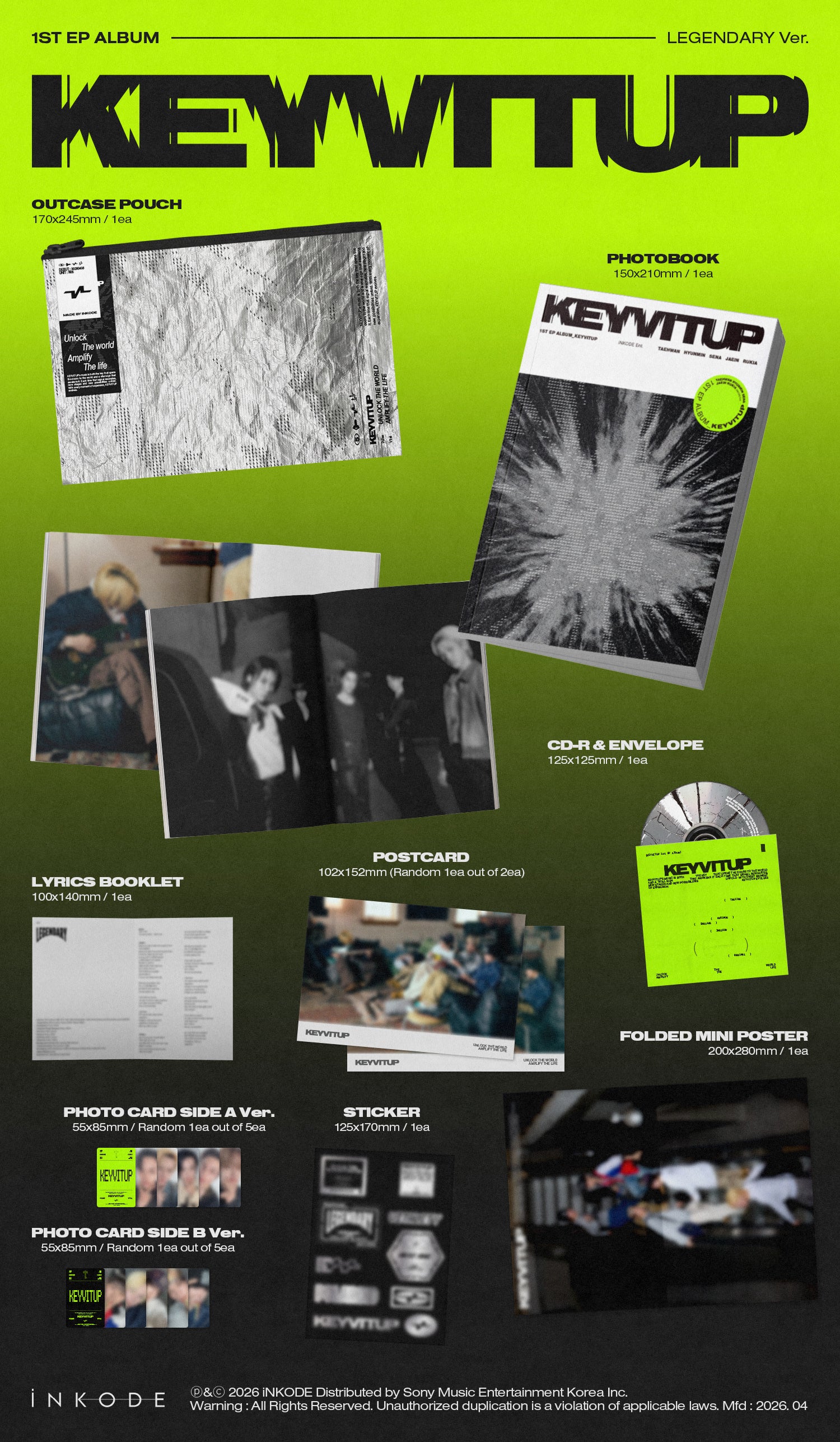 Signed] KEYVITUP - 1st EP ALBUM : KEYVITUP (Random) – hello82.shop