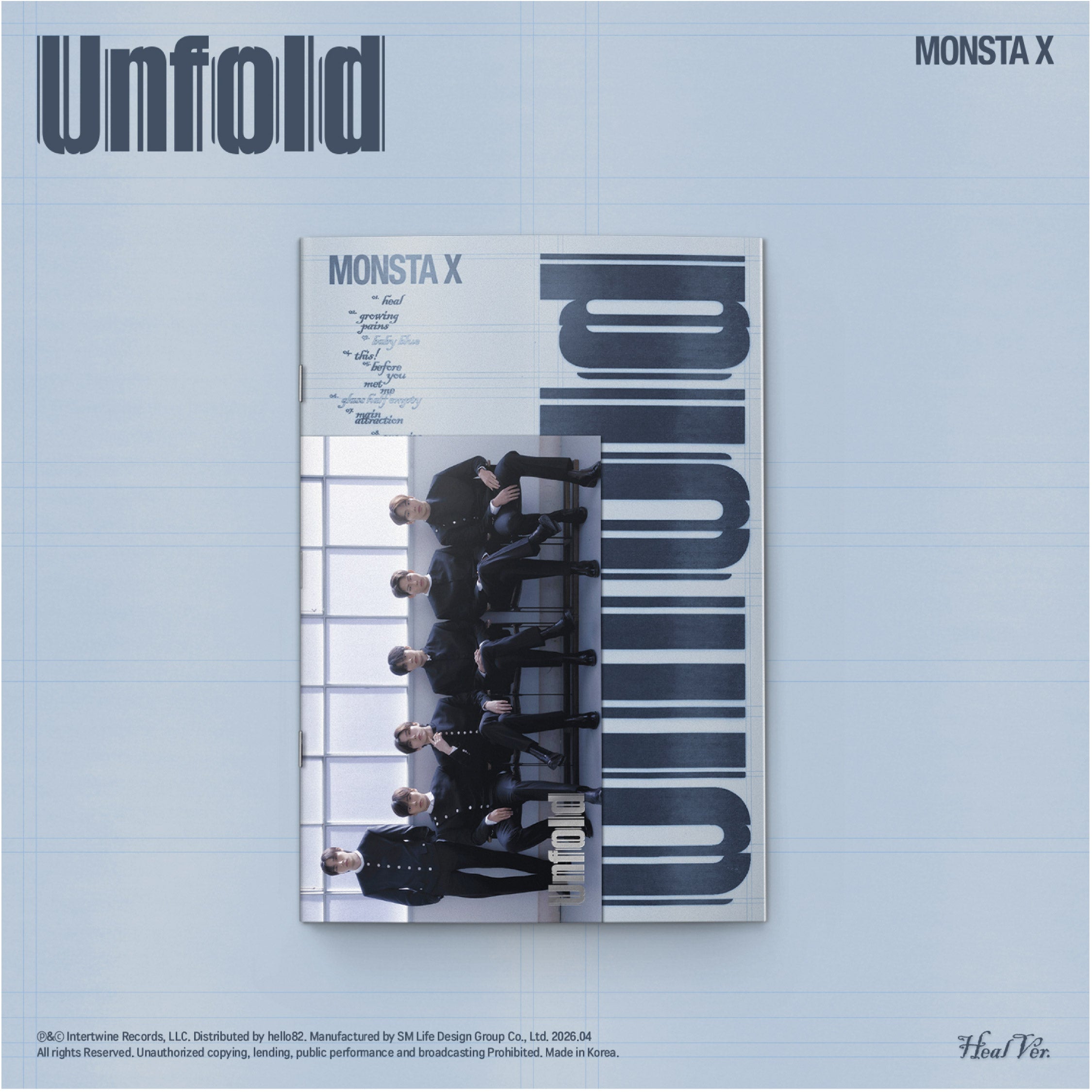 Signed] MONSTA X - Unfold – hello82.shop