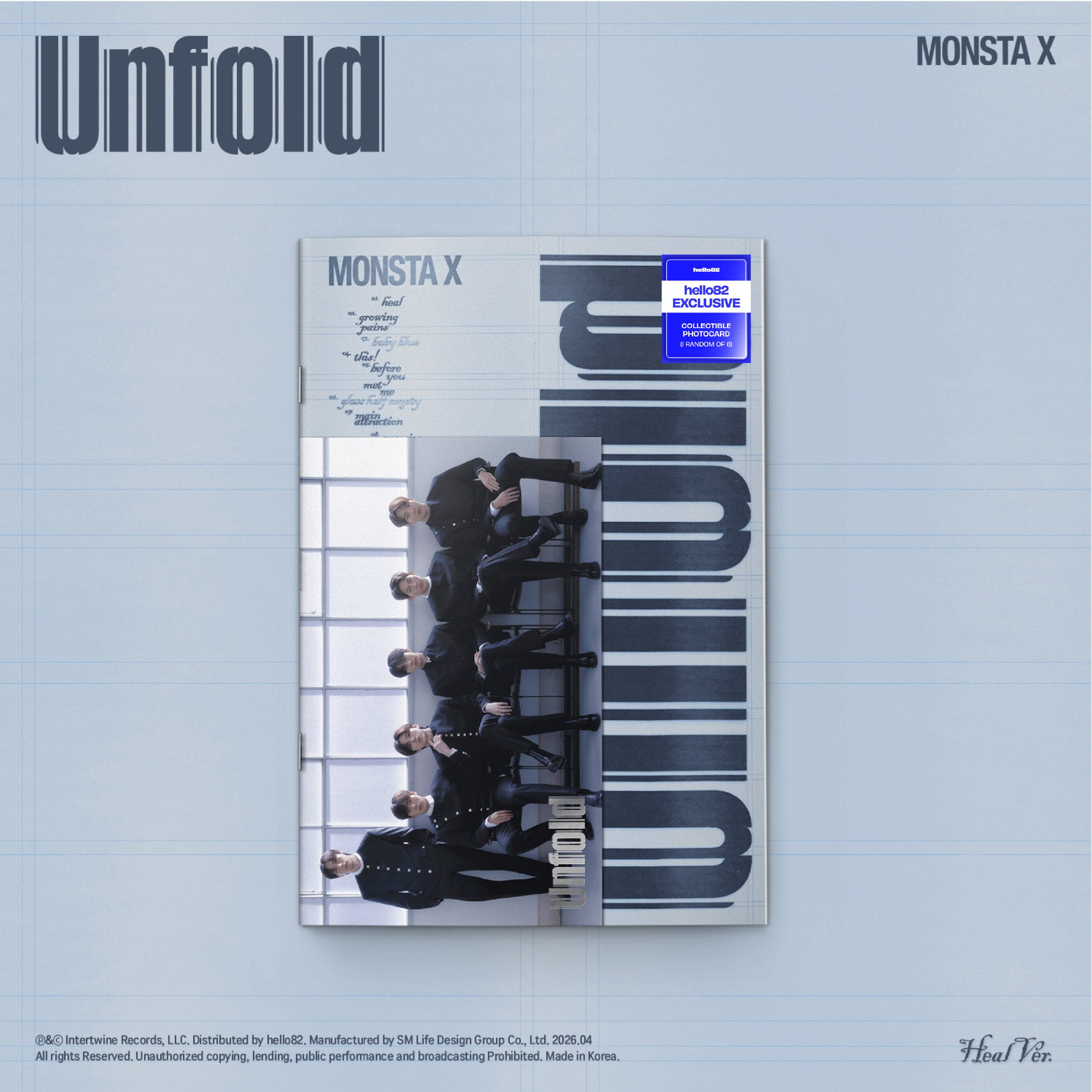 MONSTA X - Unfold - hello82 Exclusive – hello82.shop