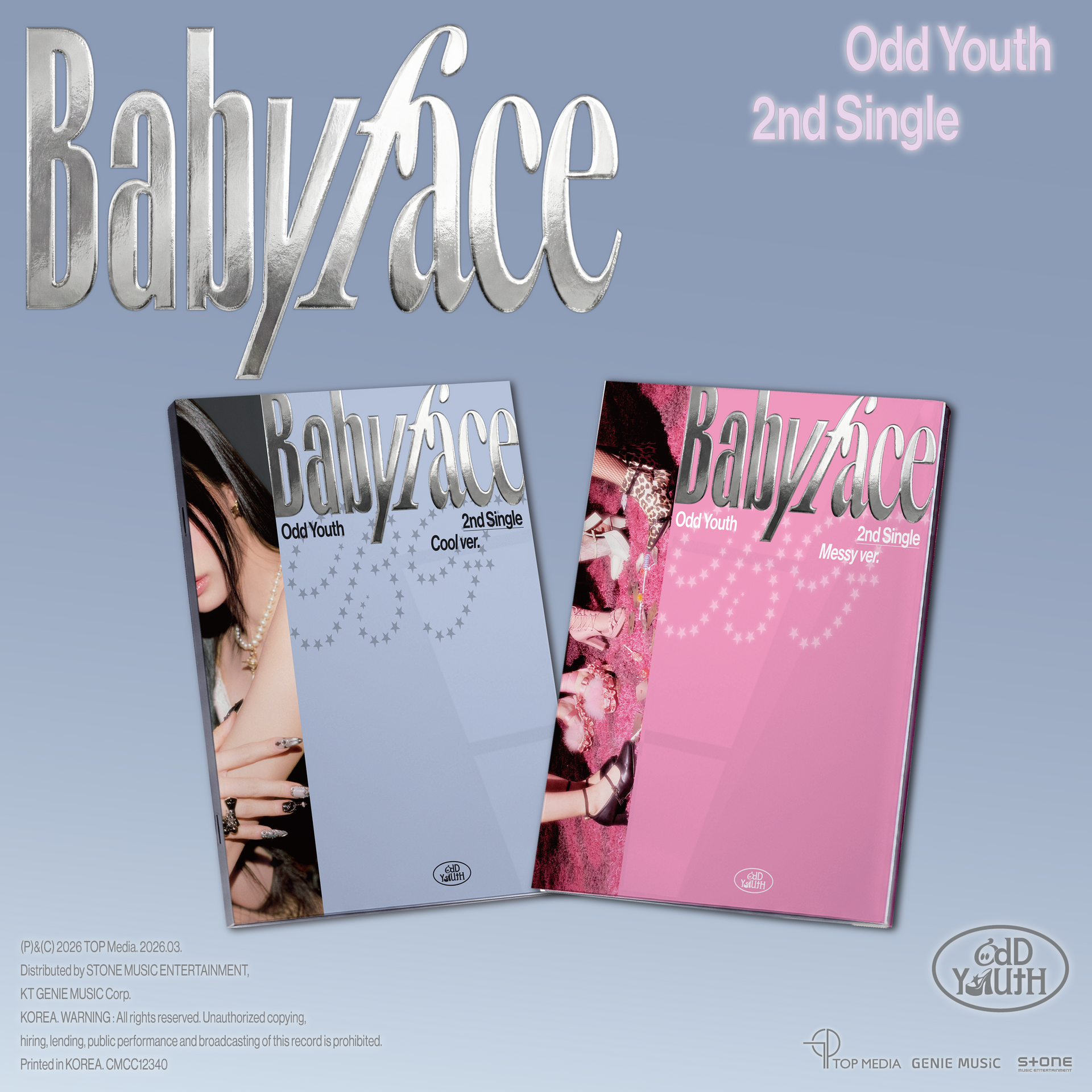 [Signed] ODD YOUTH - 2nd SINGLE : Babyface (Random)